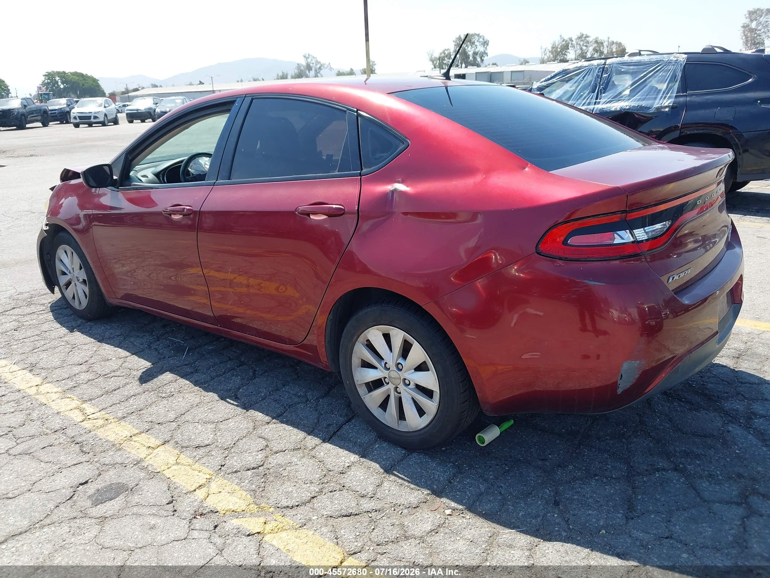 2015 Dodge Dart Aero Burgundy vin: 1C3CDFDH2FD301010