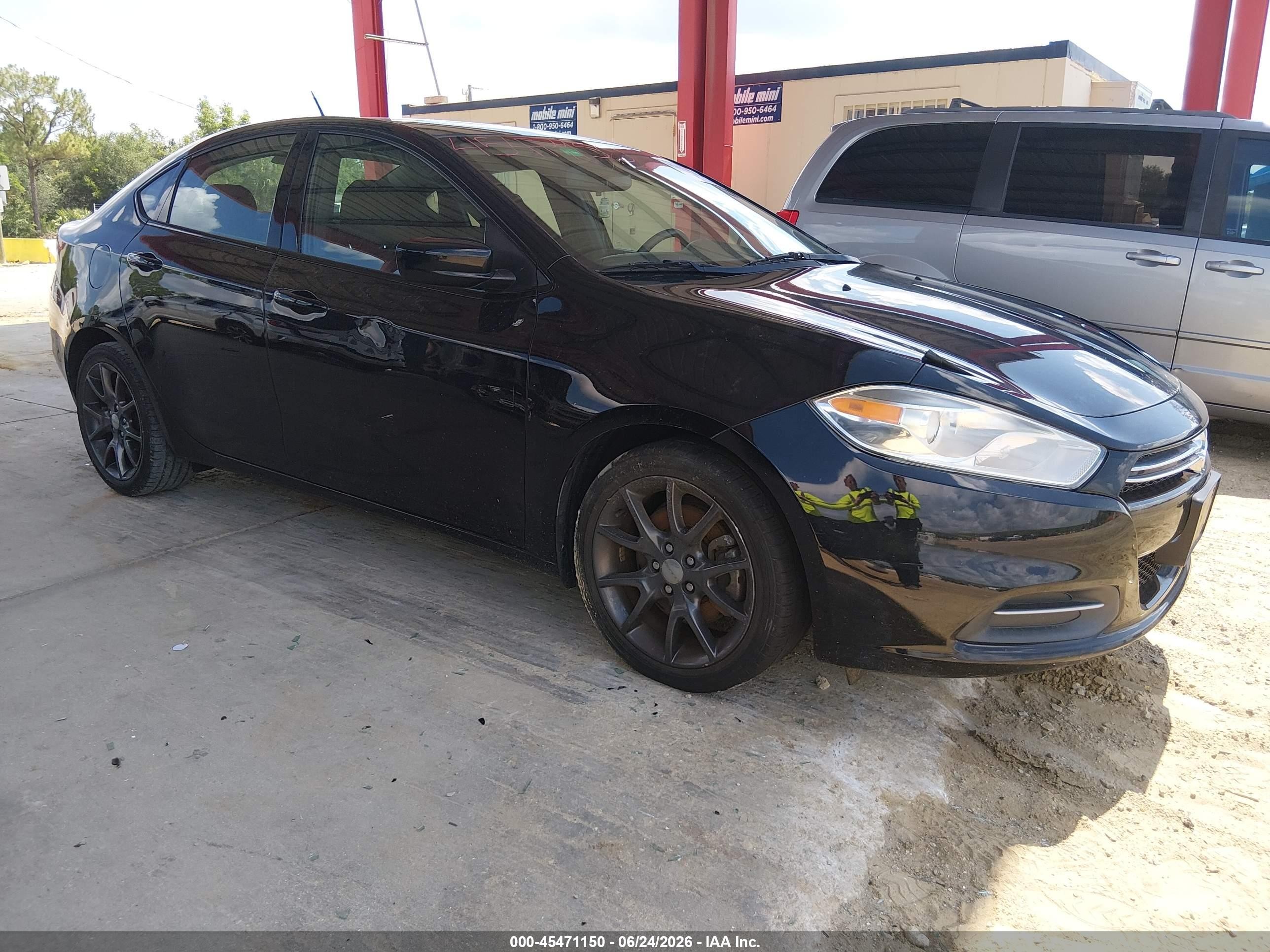2015 Dodge Dart Aero Черный vin: 1C3CDFDH3FD407319