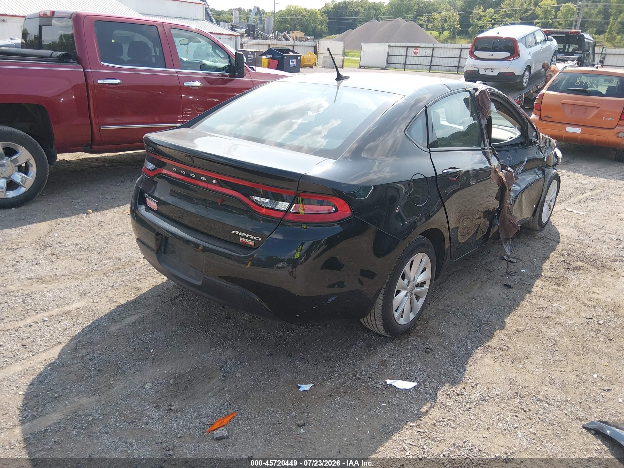 2015 Dodge Dart Aero Черный vin: 1C3CDFDH4FD123522