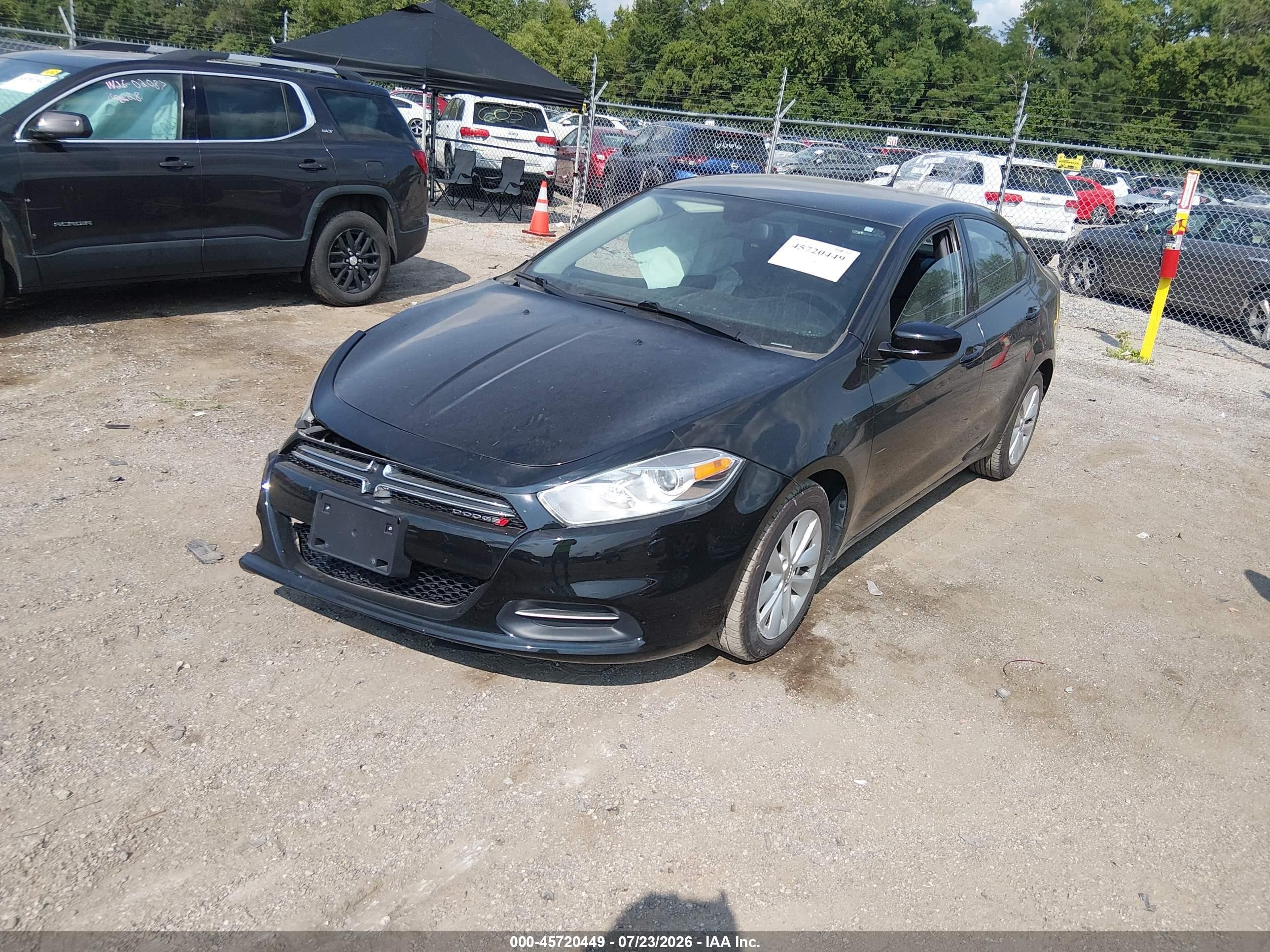 2015 Dodge Dart Aero Черный vin: 1C3CDFDH4FD123522