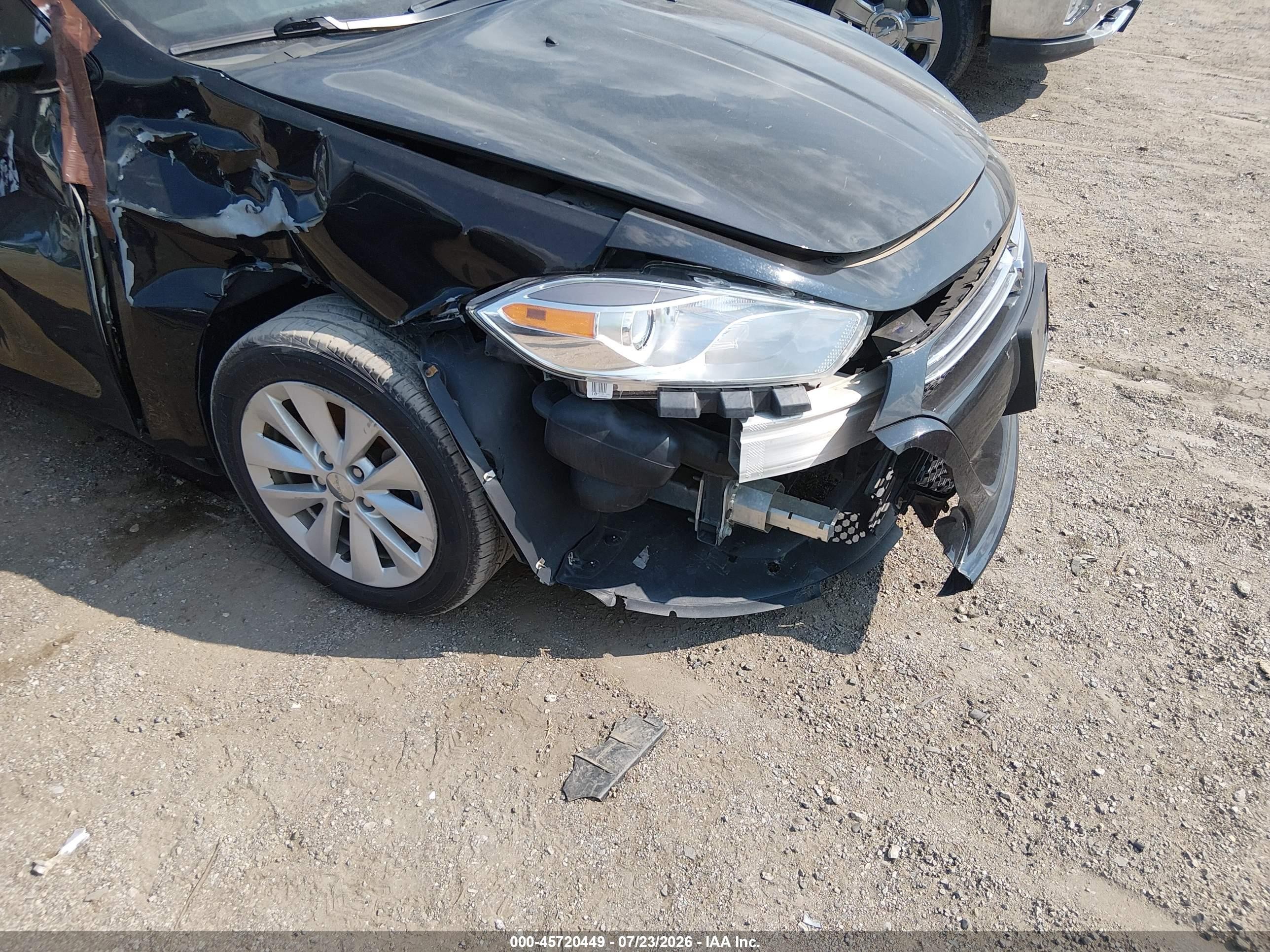 2015 Dodge Dart Aero Черный vin: 1C3CDFDH4FD123522