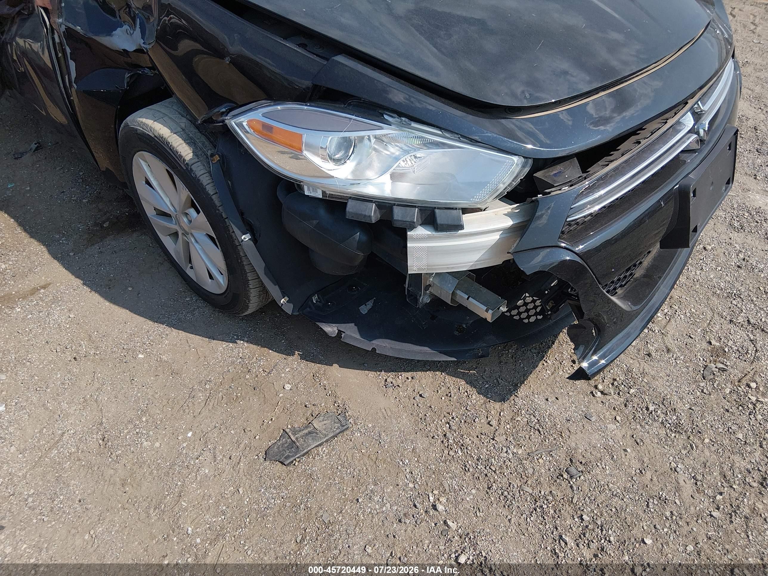 2015 Dodge Dart Aero Черный vin: 1C3CDFDH4FD123522