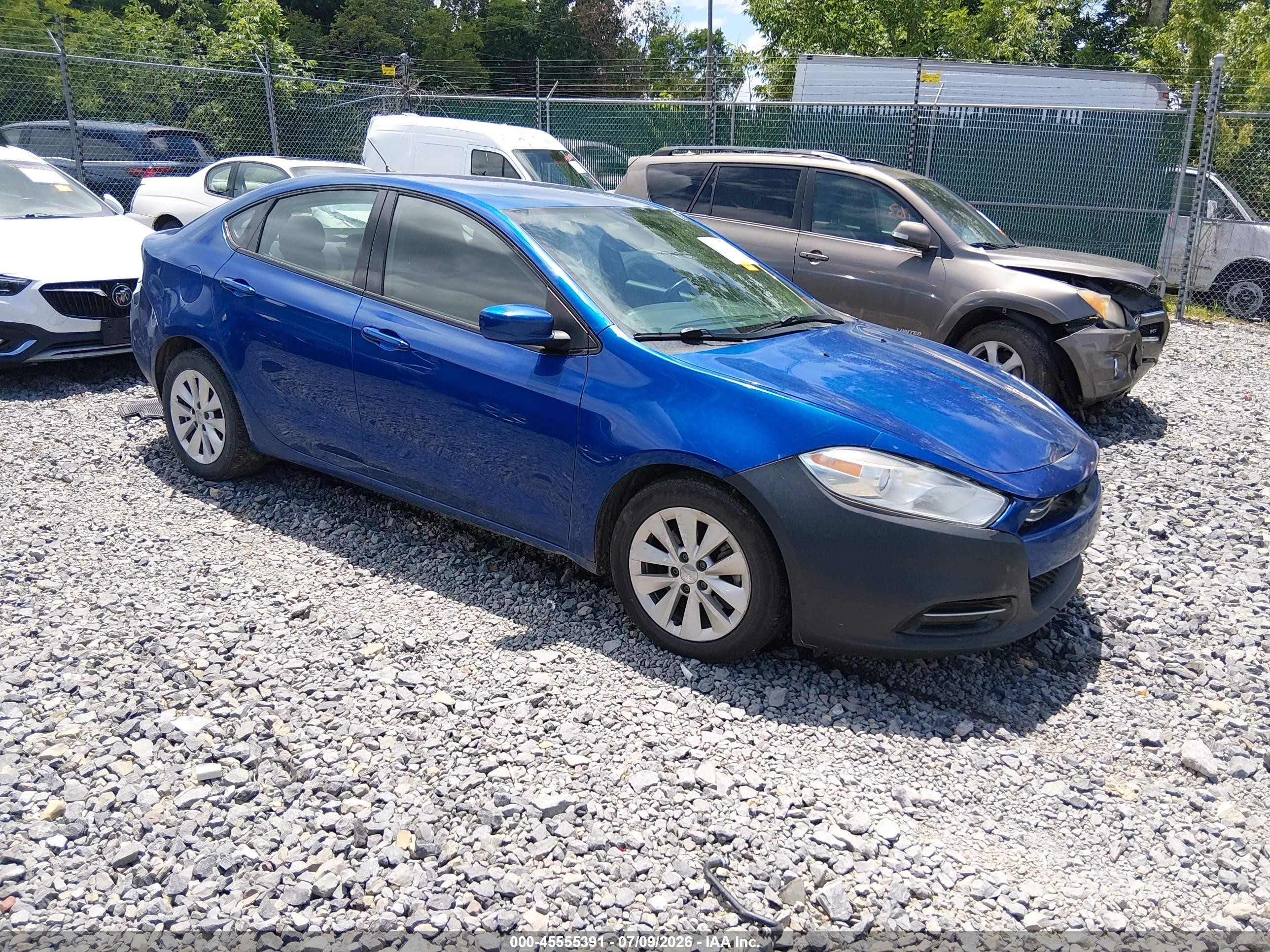 2014 Dodge Dart Aero Синий vin: 1C3CDFDHXED719961