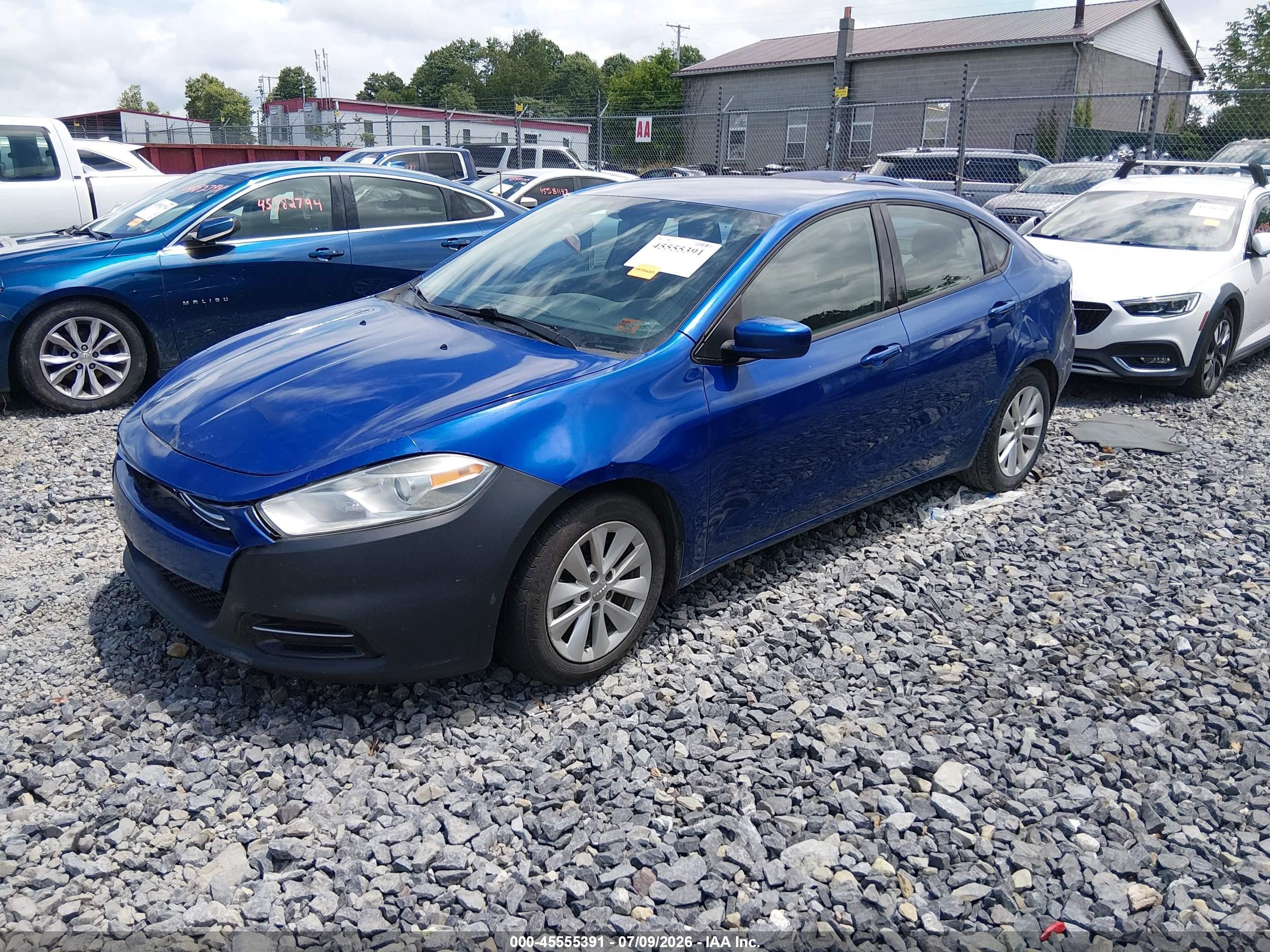 2014 Dodge Dart Aero Синий vin: 1C3CDFDHXED719961