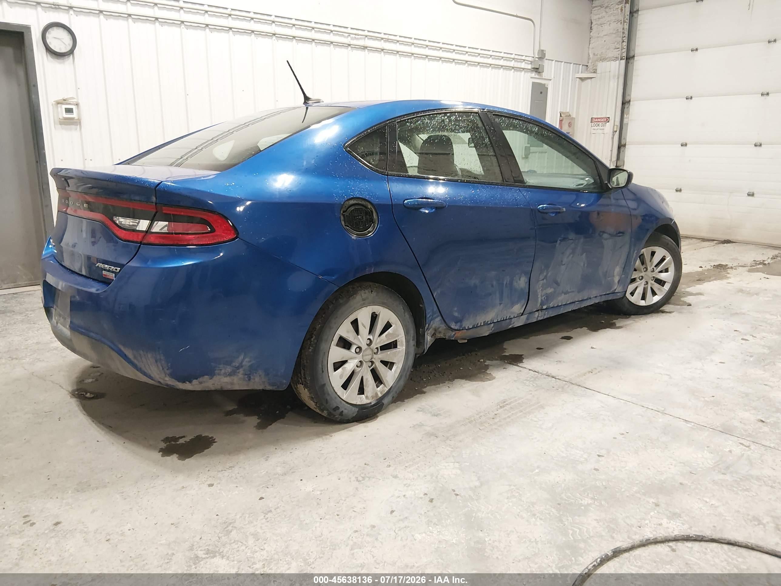 2014 Dodge Dart Aero Blue vin: 1C3CDFDHXED794613