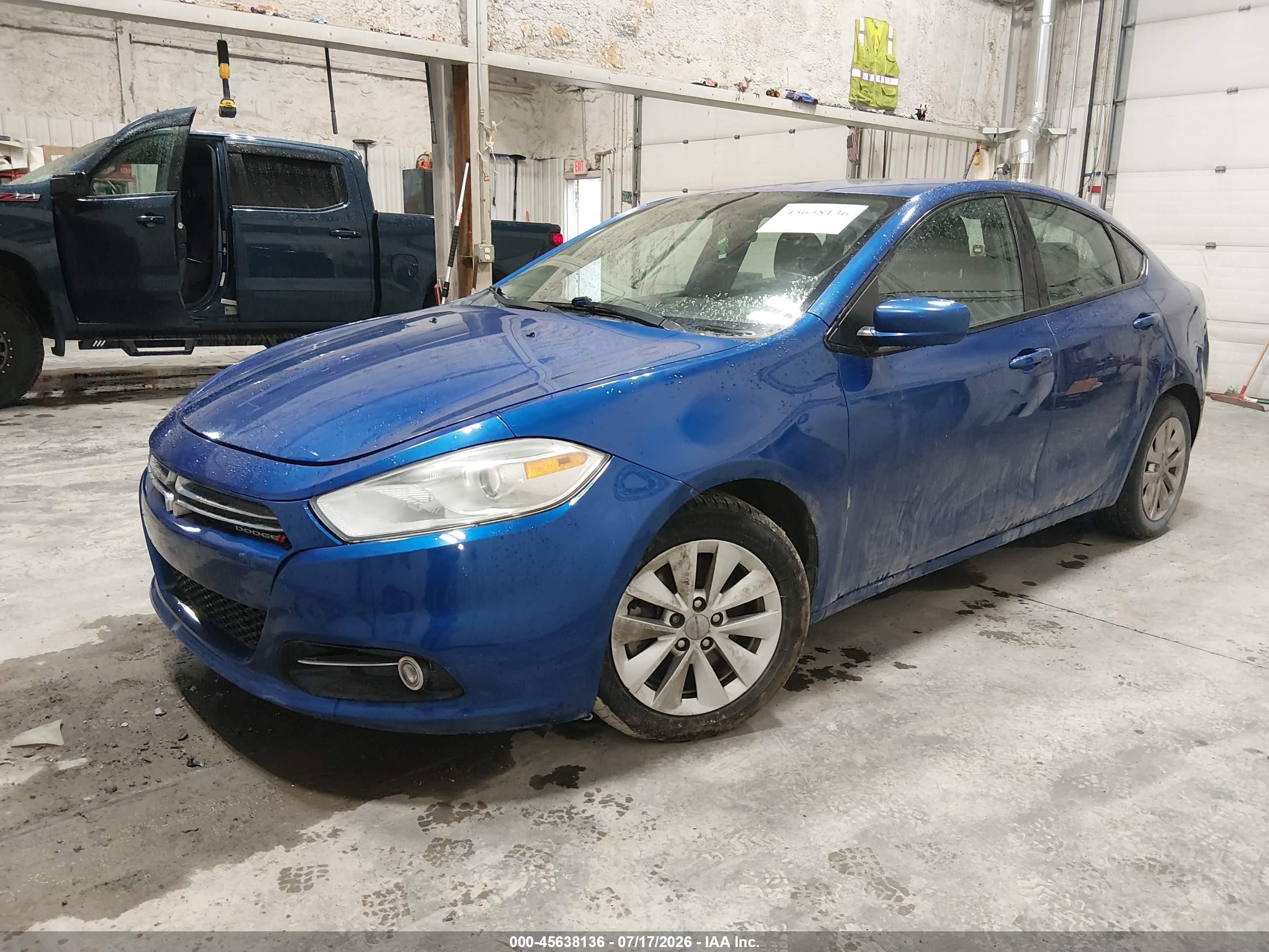 2014 Dodge Dart Aero Blue vin: 1C3CDFDHXED794613