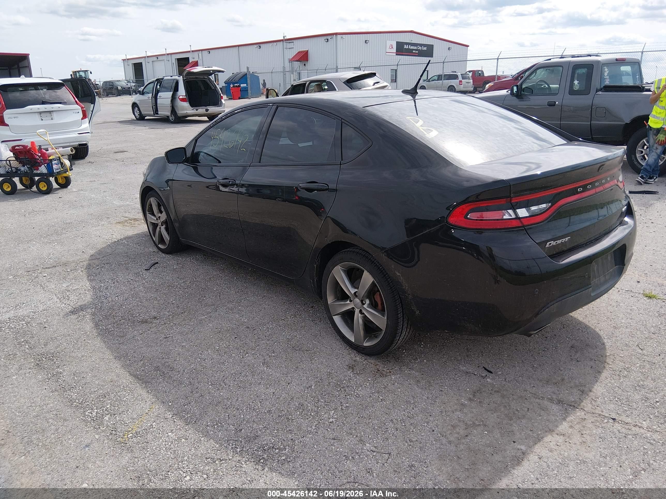 2014 Dodge Dart Gt Black vin: 1C3CDFEB0ED716285