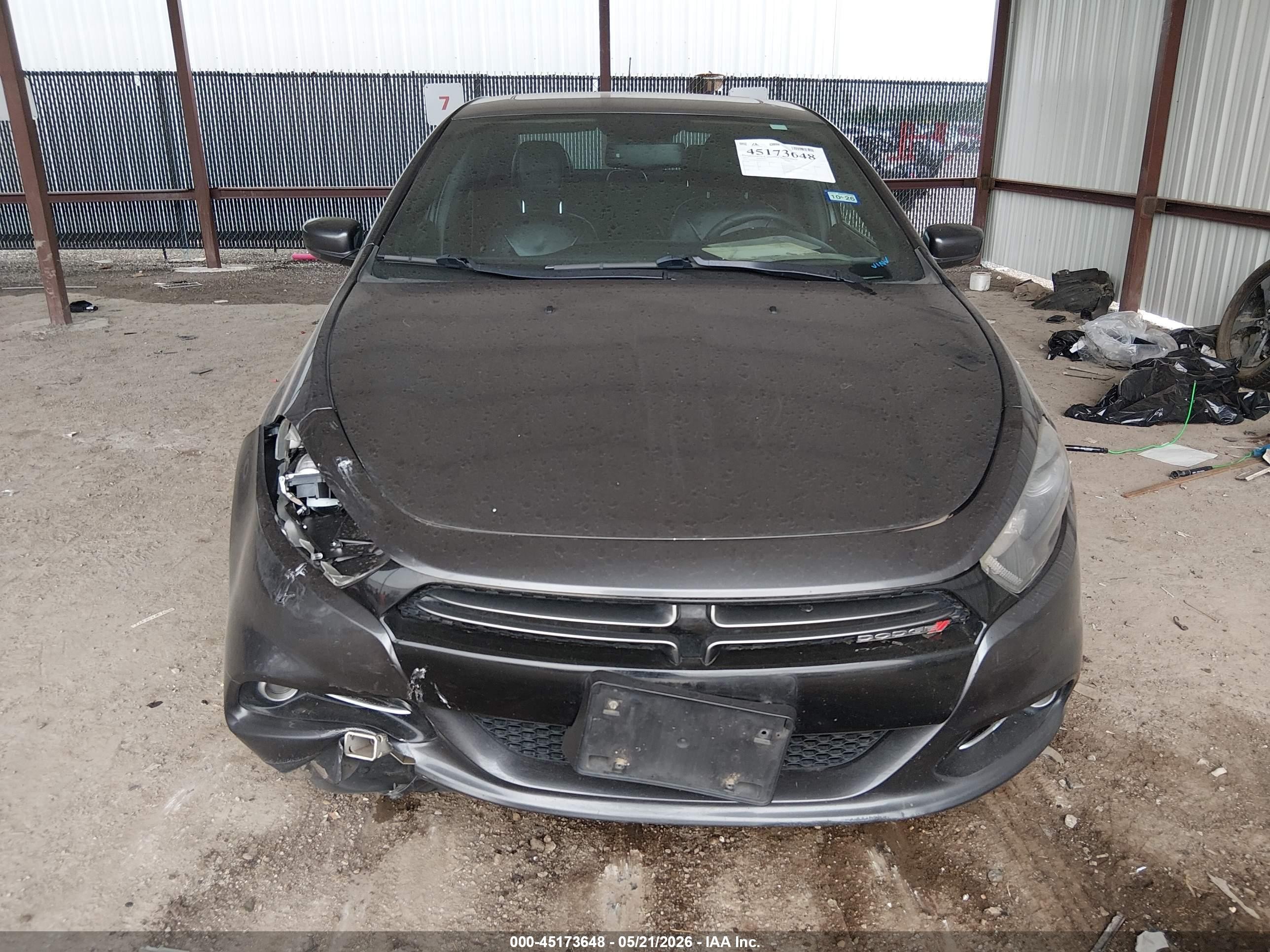 2015 Dodge Dart Gt Gray vin: 1C3CDFEB0FD122751