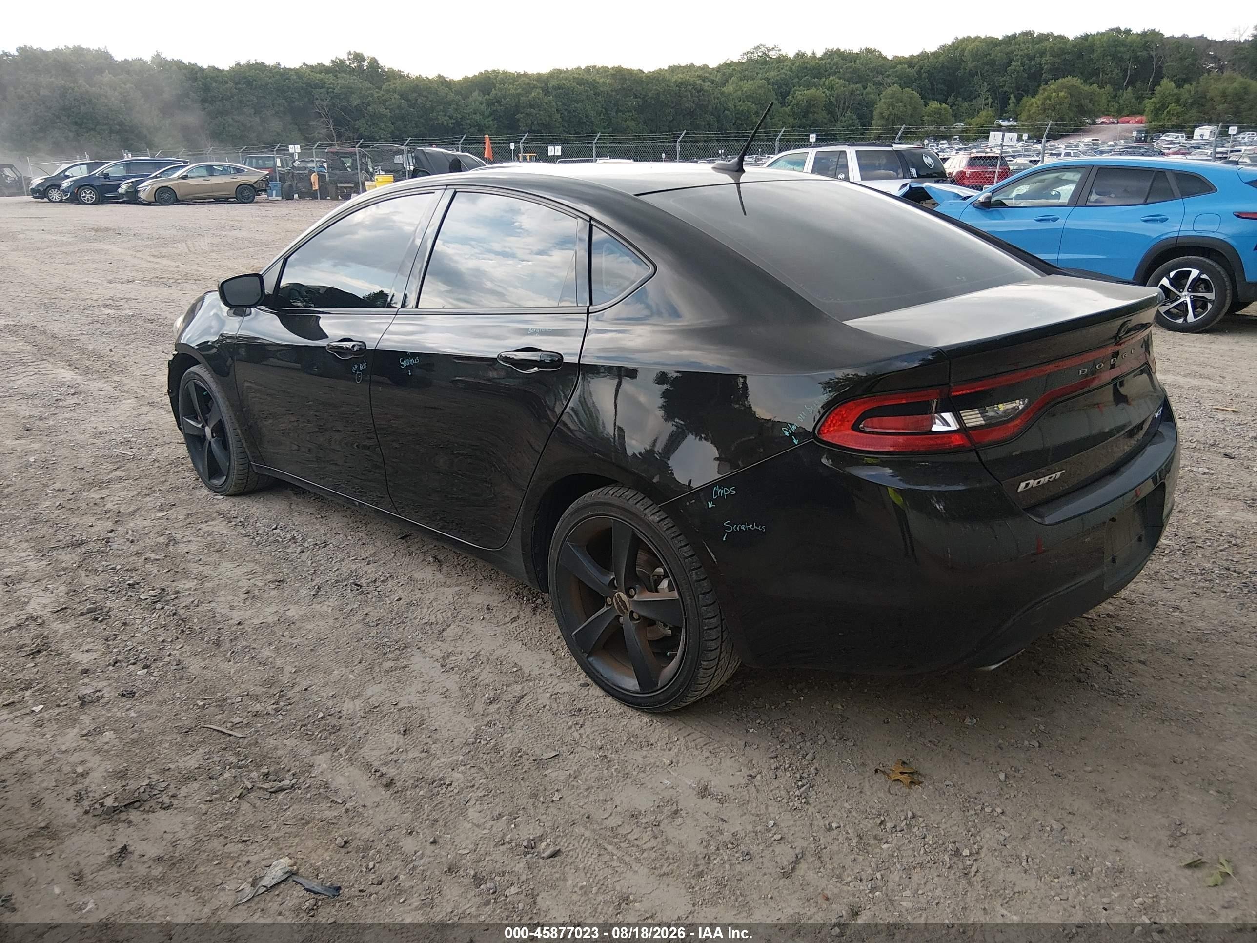 2014 Dodge Dart Gt Black vin: 1C3CDFEB1ED926460