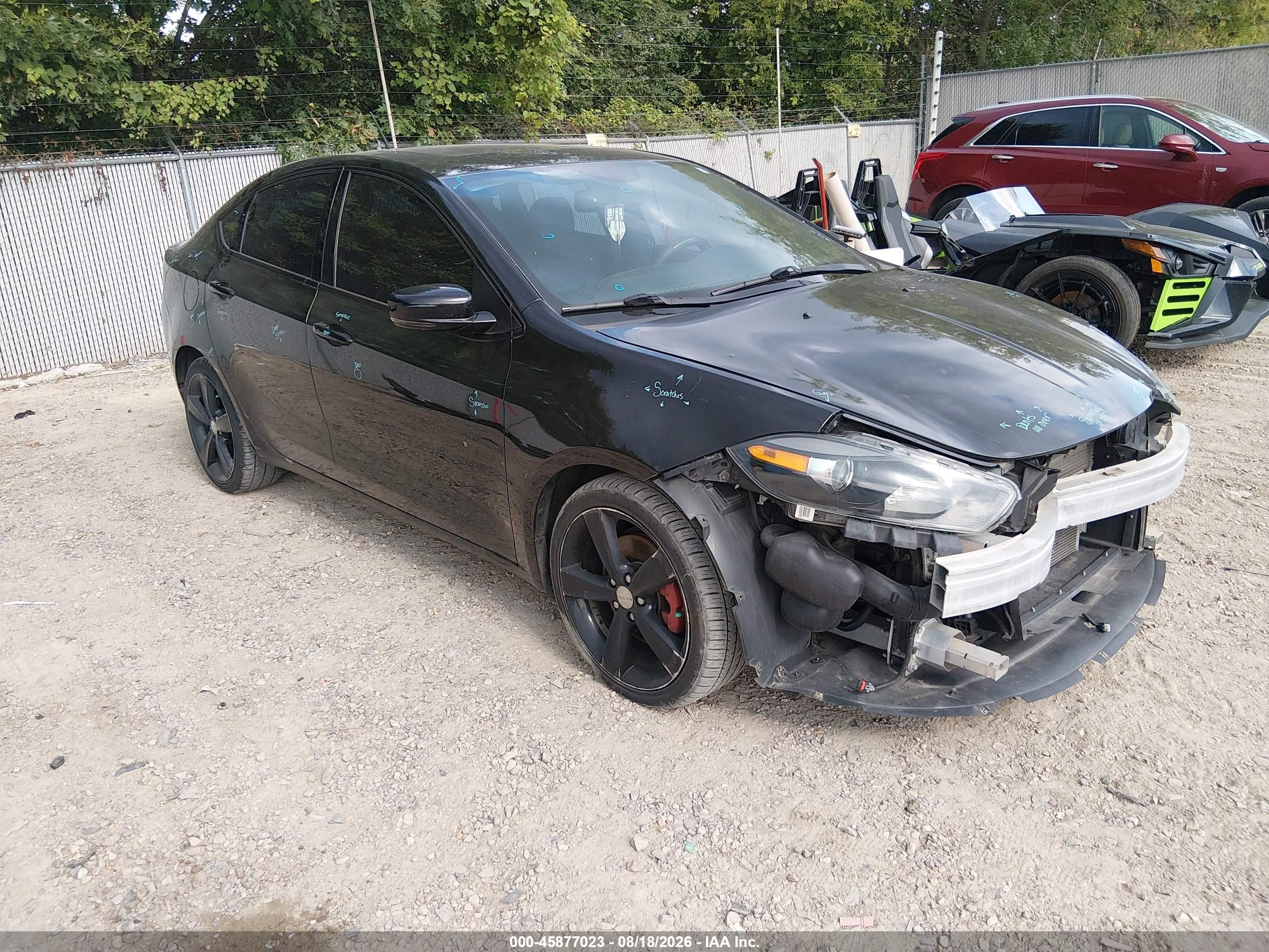 2014 Dodge Dart Gt Black vin: 1C3CDFEB1ED926460