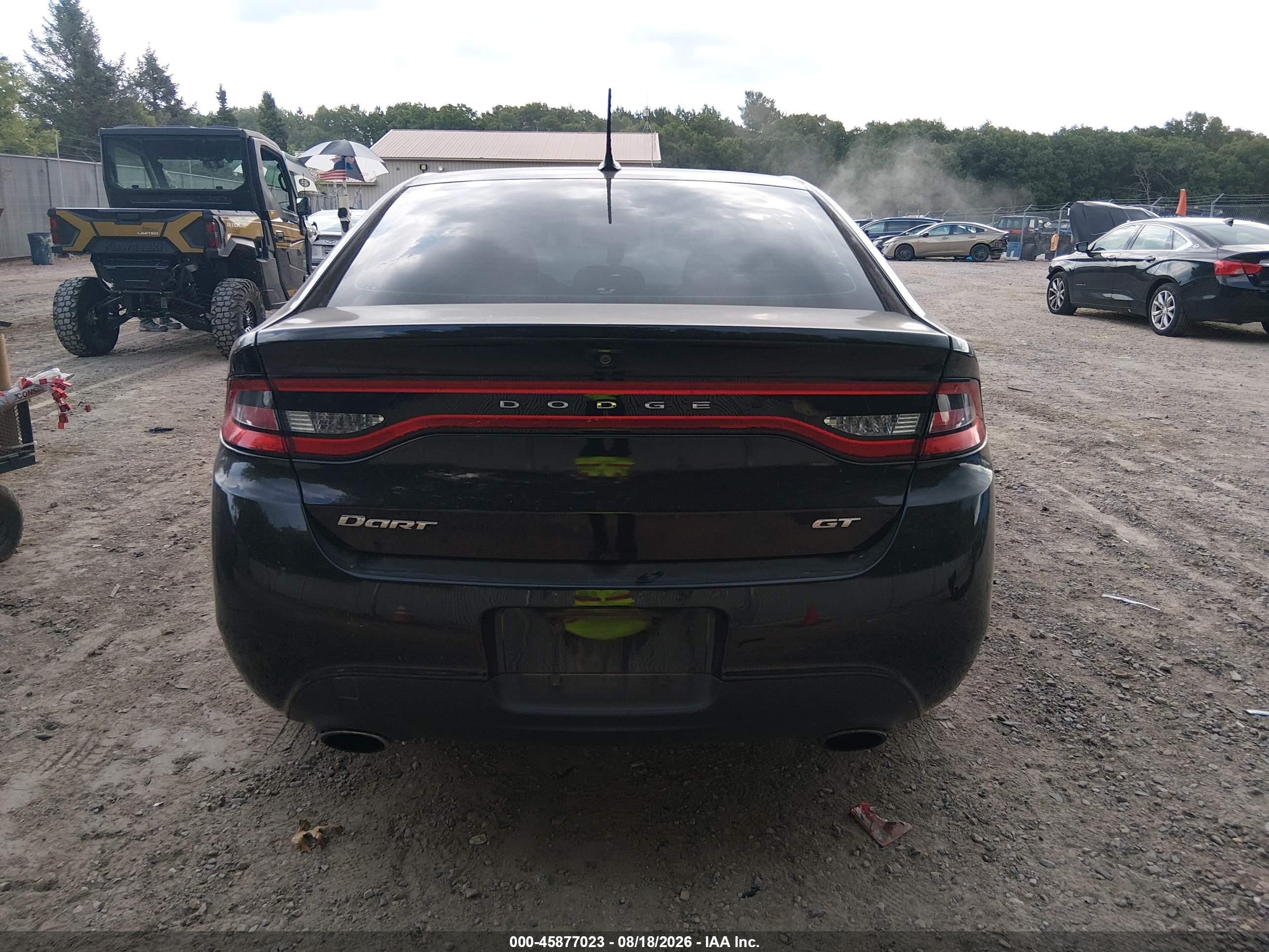 2014 Dodge Dart Gt Black vin: 1C3CDFEB1ED926460