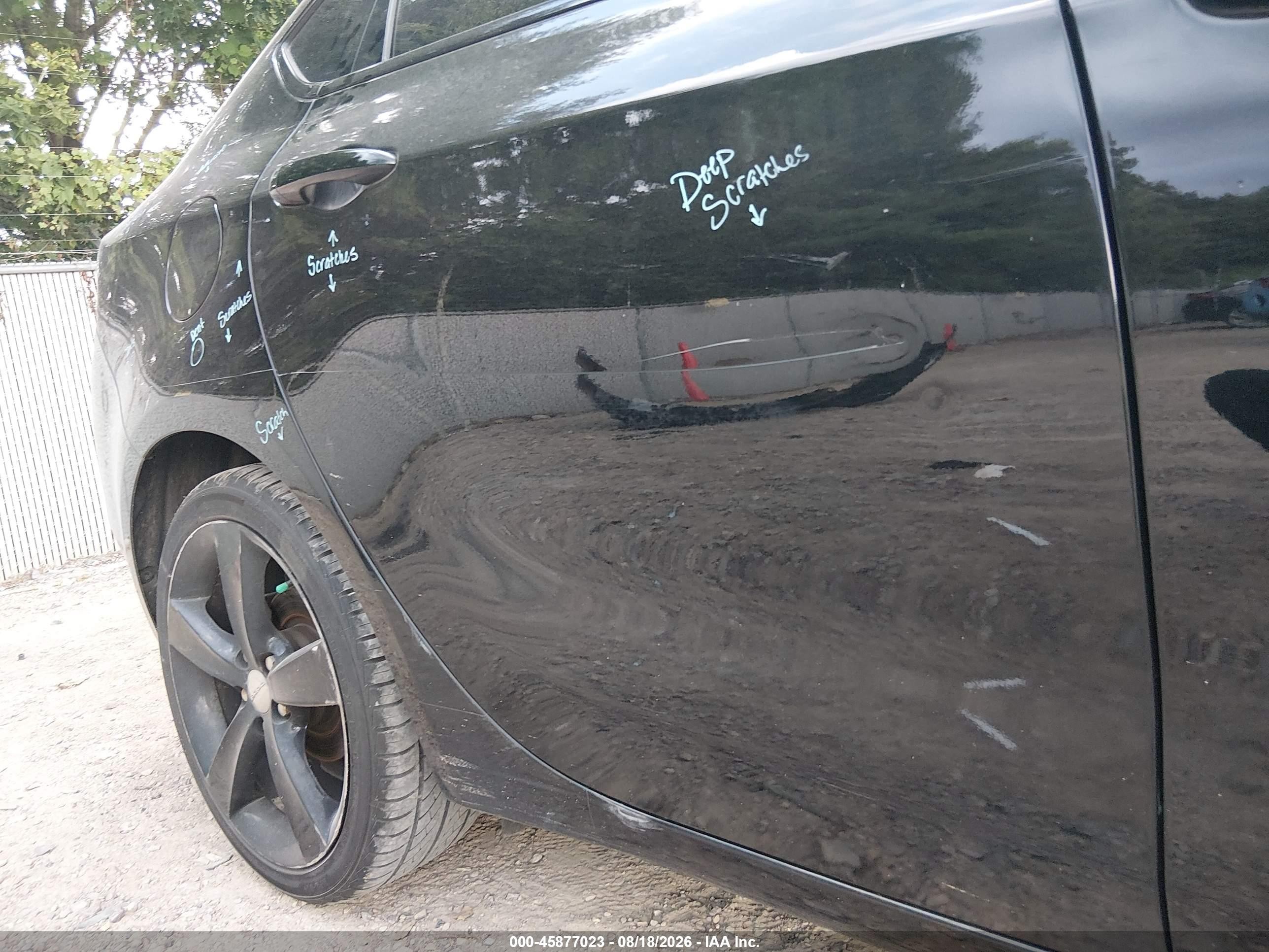 2014 Dodge Dart Gt Black vin: 1C3CDFEB1ED926460
