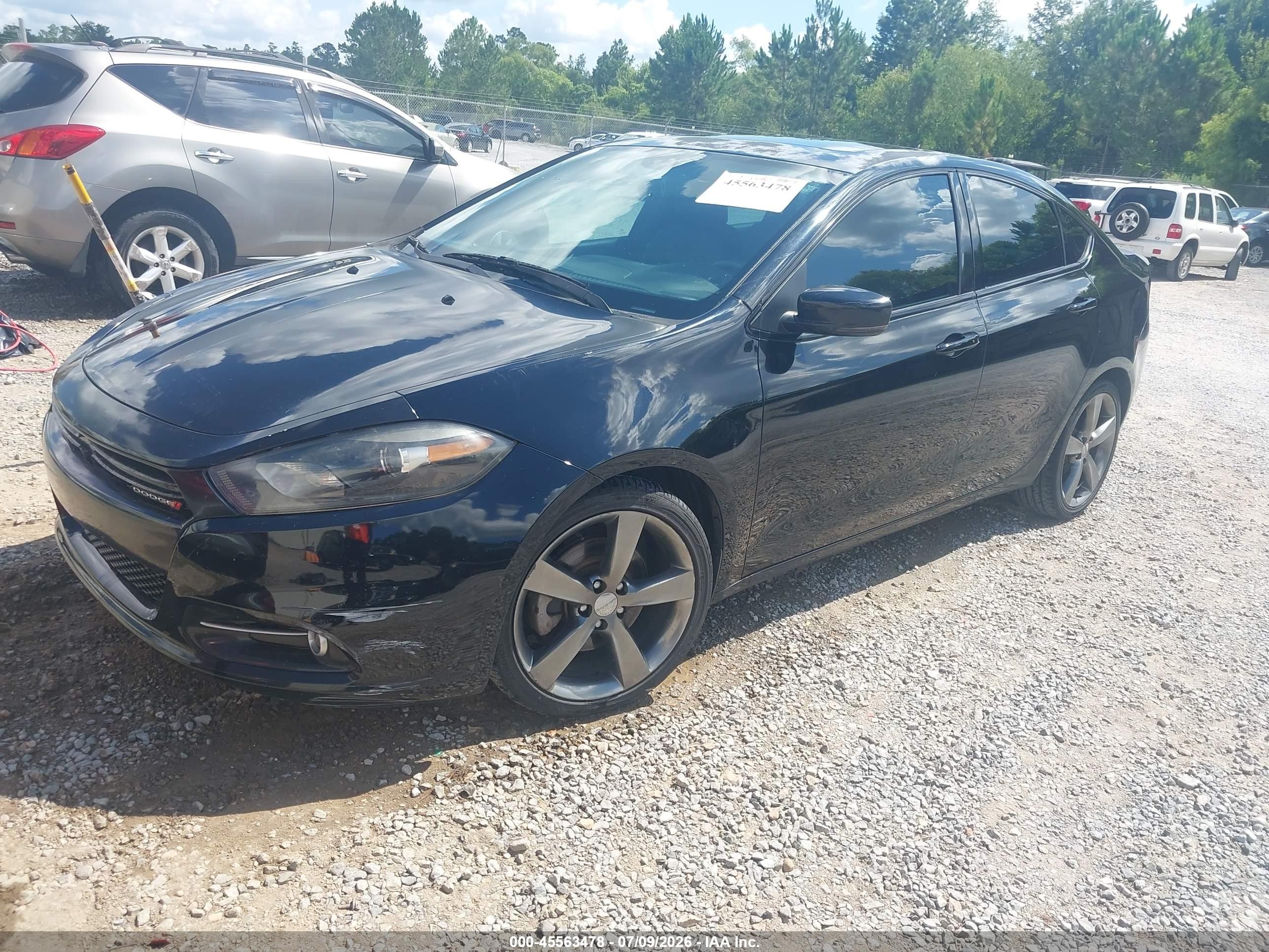 2015 Dodge Dart Gt Black vin: 1C3CDFEB1FD119552