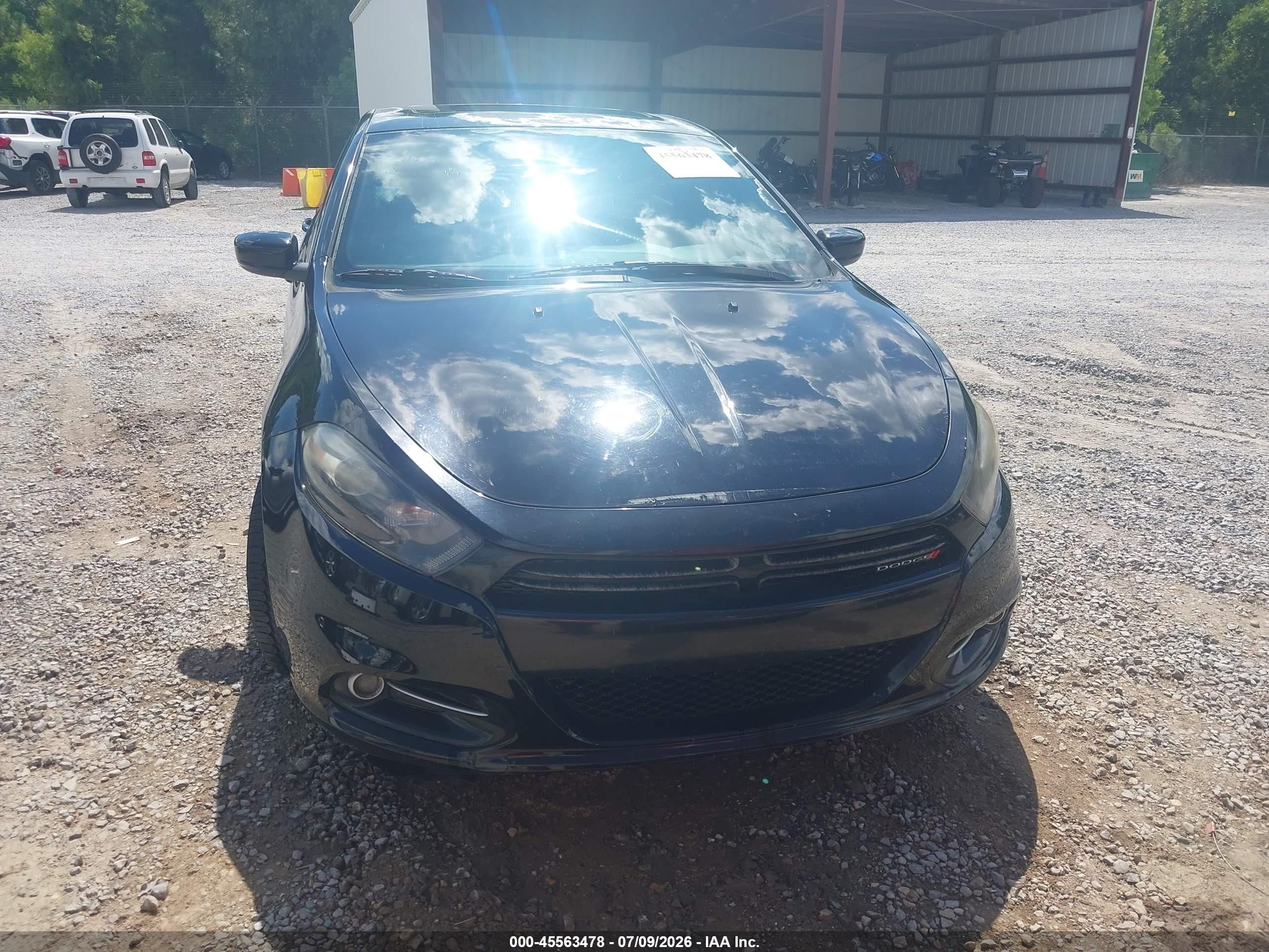 2015 Dodge Dart Gt Black vin: 1C3CDFEB1FD119552