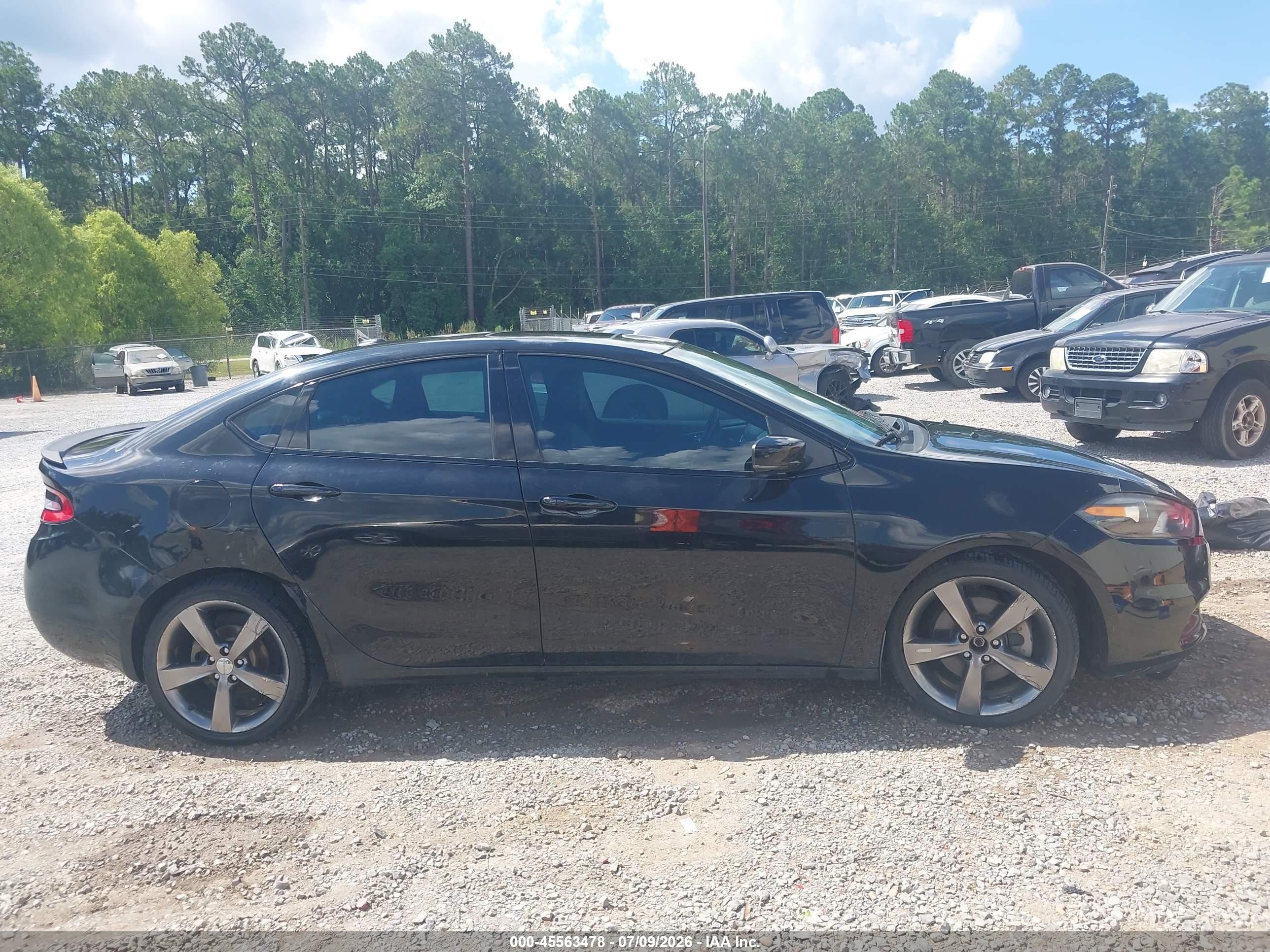 2015 Dodge Dart Gt Black vin: 1C3CDFEB1FD119552