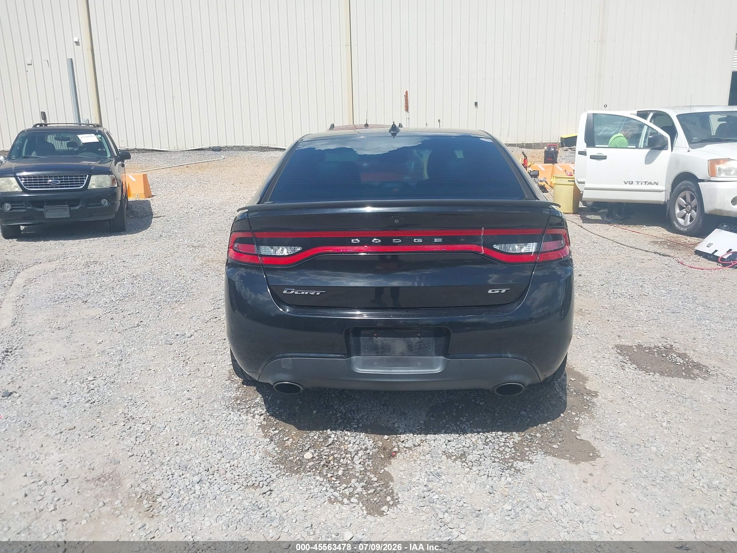 2015 Dodge Dart Gt Black vin: 1C3CDFEB1FD119552