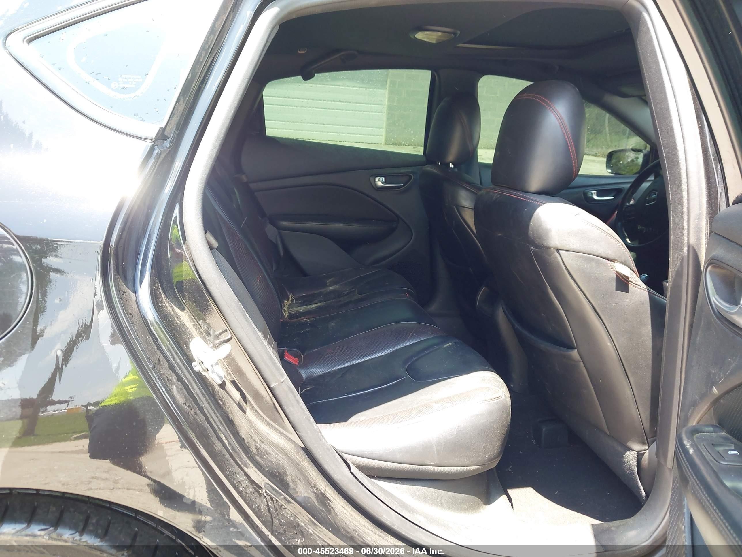 2015 Dodge Dart Gt Black vin: 1C3CDFEB1FD345199