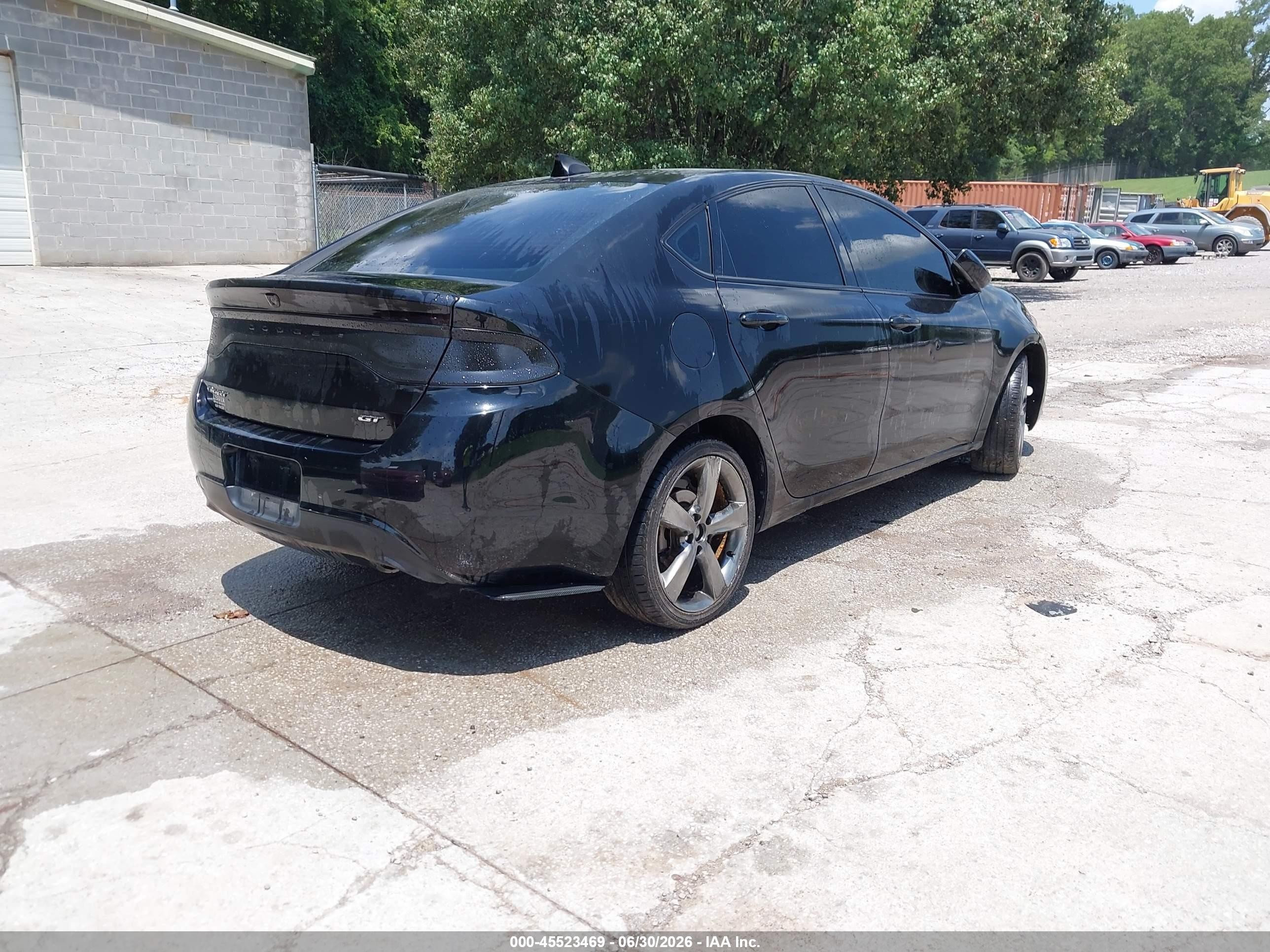 2015 Dodge Dart Gt Black vin: 1C3CDFEB1FD345199