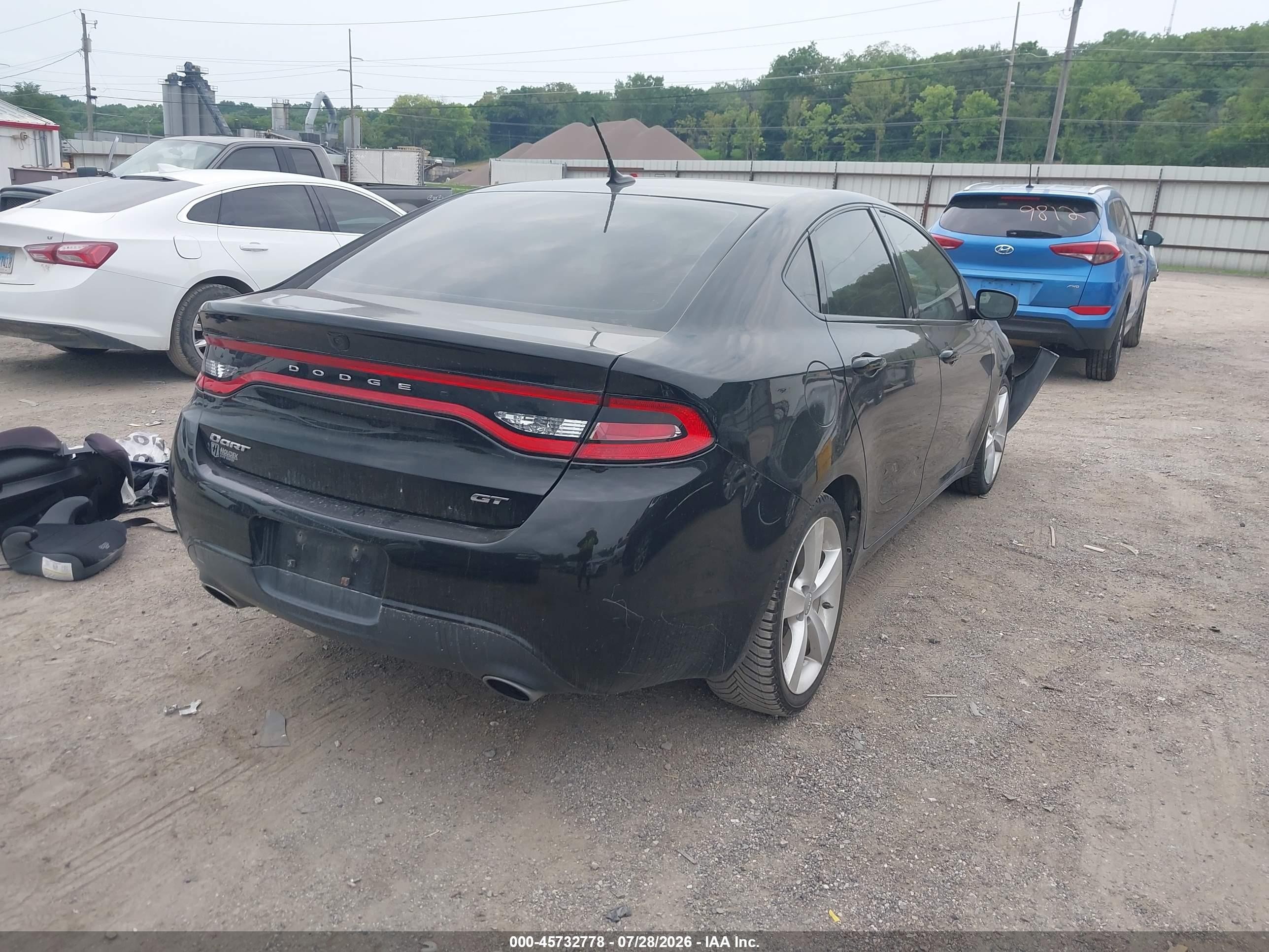 2014 Dodge Dart Gt Black vin: 1C3CDFEB2ED867001