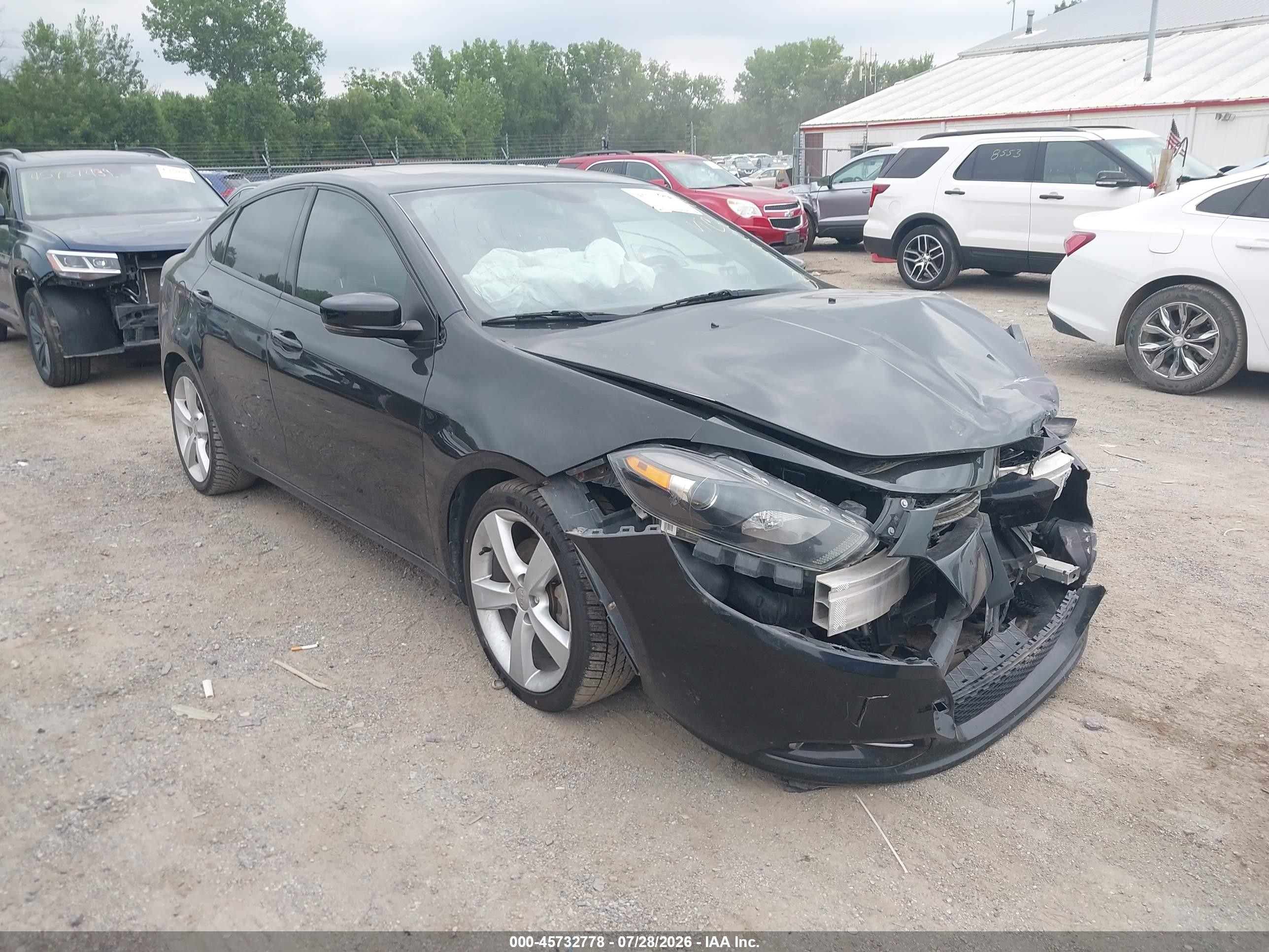 2014 Dodge Dart Gt Black vin: 1C3CDFEB2ED867001