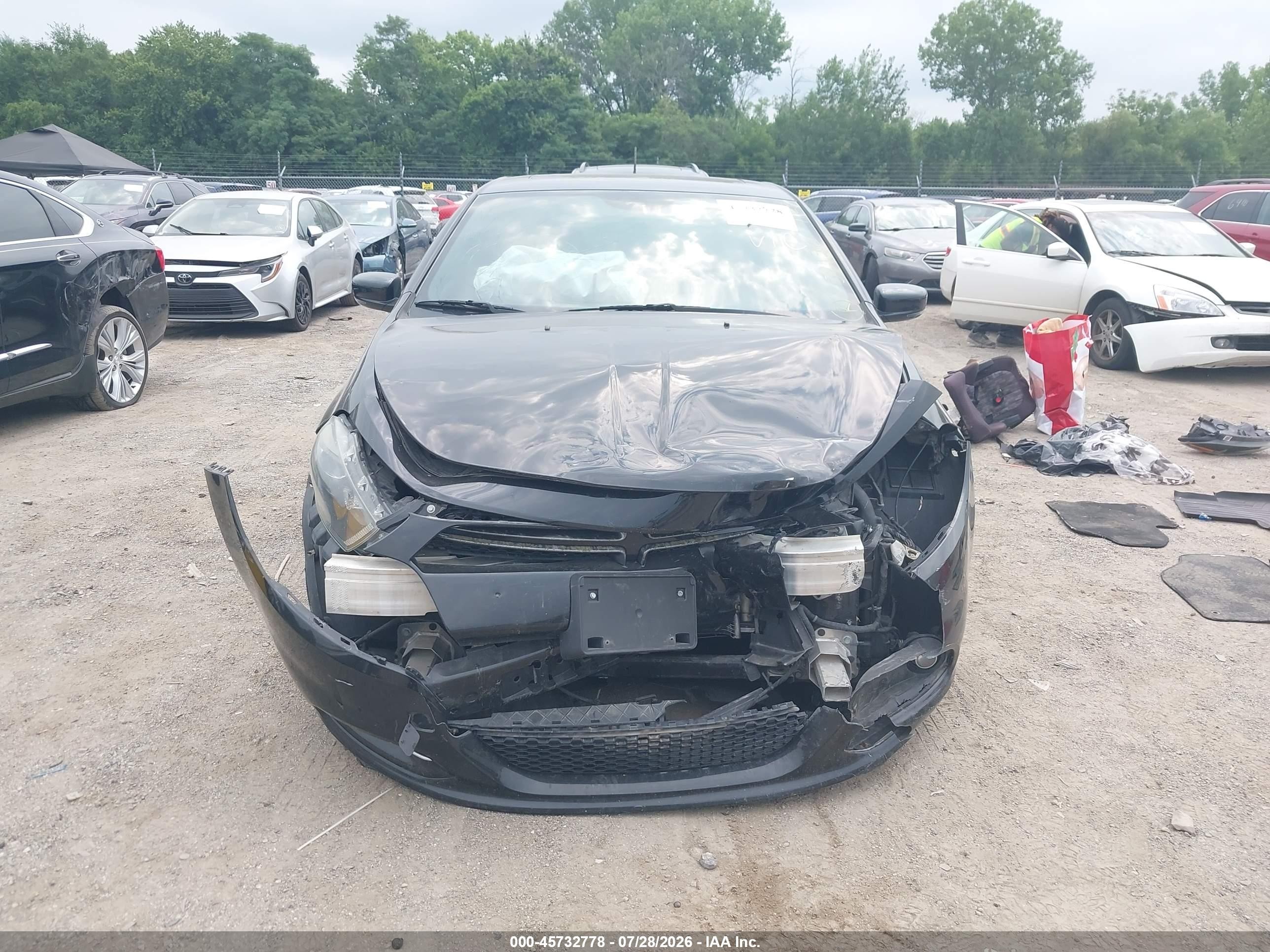 2014 Dodge Dart Gt Black vin: 1C3CDFEB2ED867001