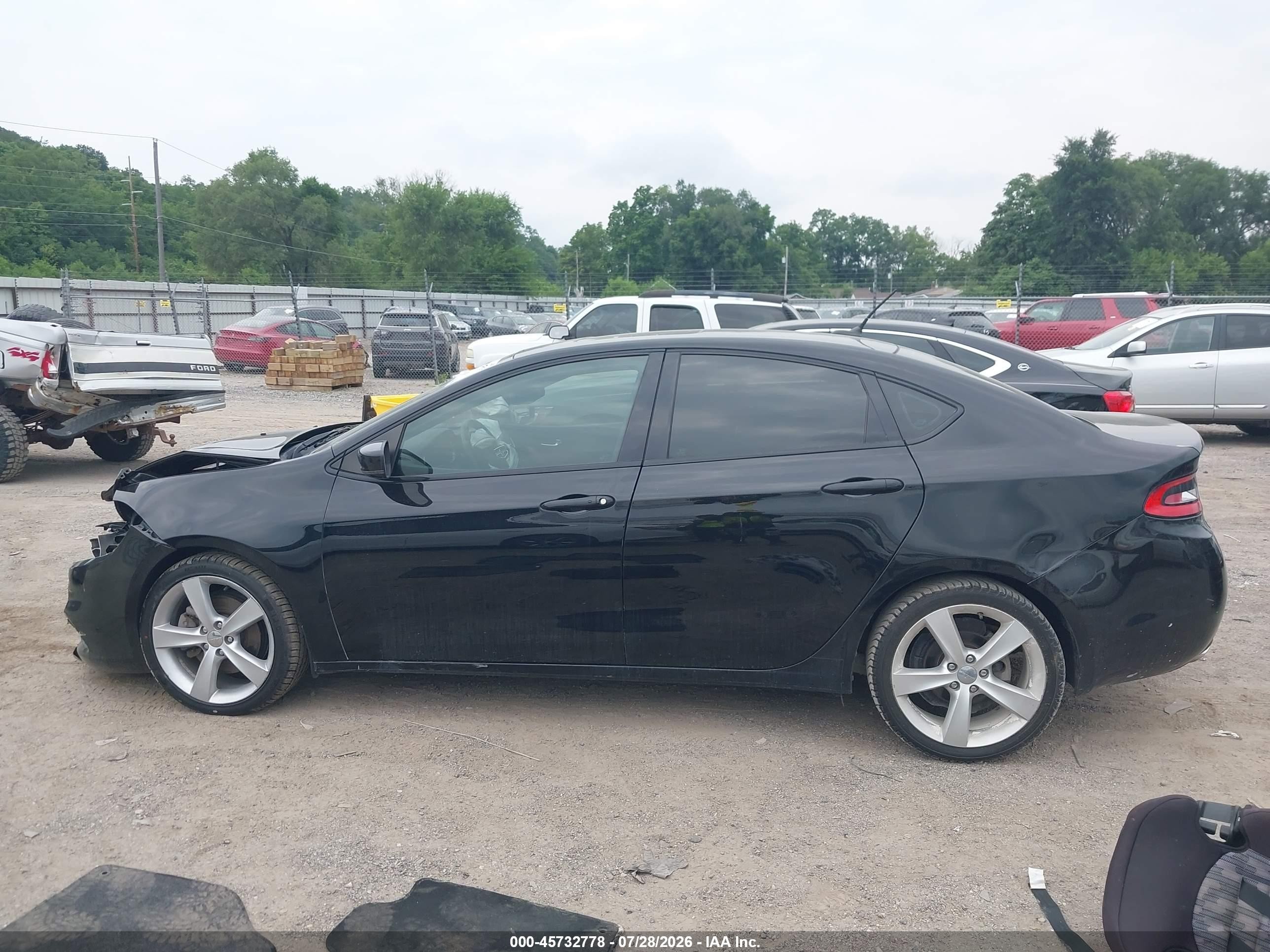 2014 Dodge Dart Gt Black vin: 1C3CDFEB2ED867001