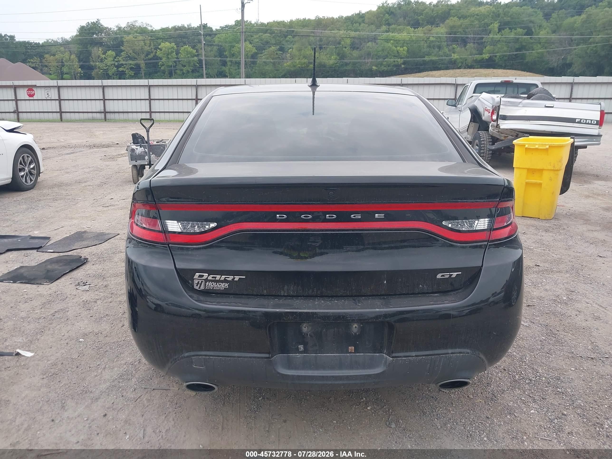 2014 Dodge Dart Gt Black vin: 1C3CDFEB2ED867001