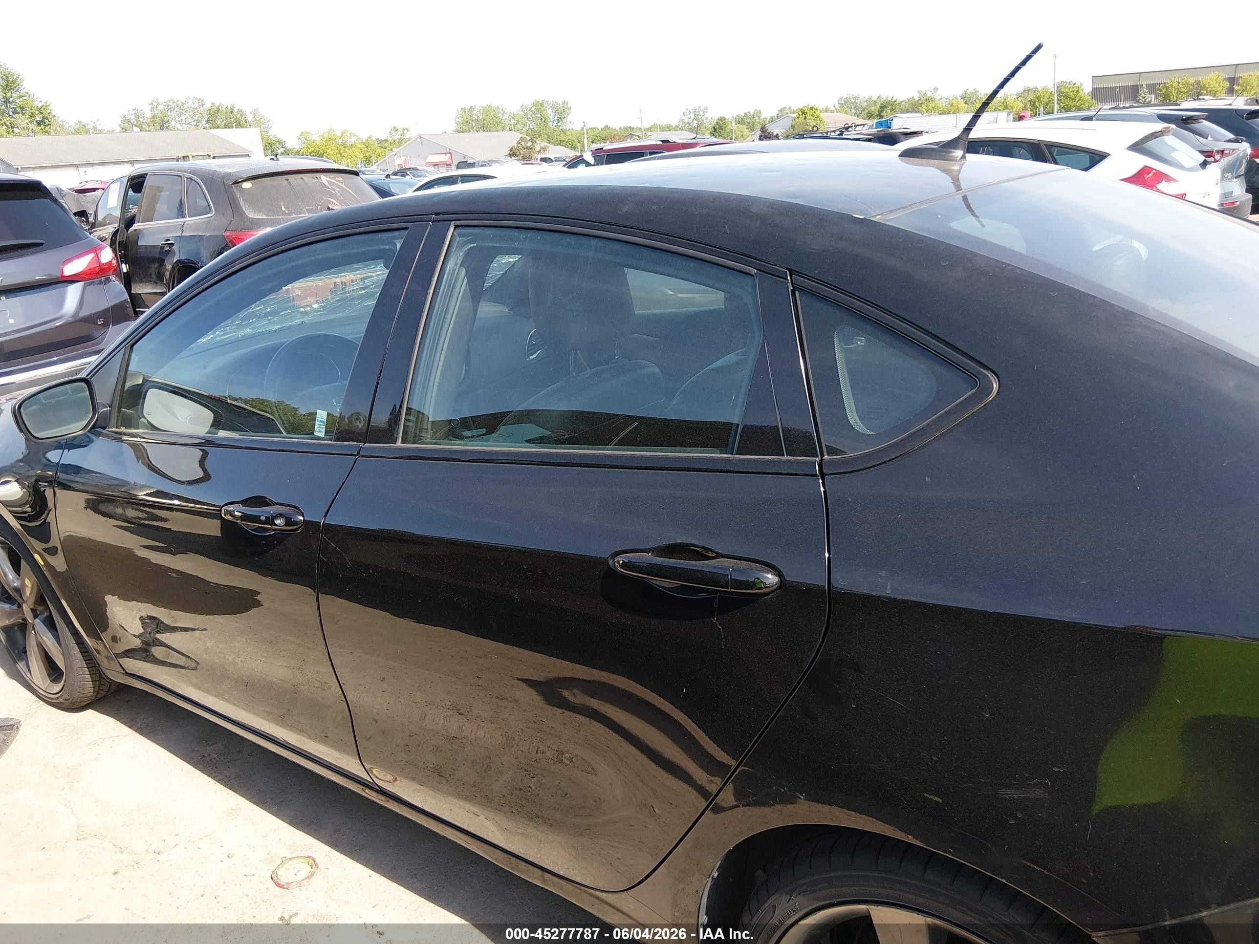 2014 Dodge Dart Gt Black vin: 1C3CDFEB3ED866651