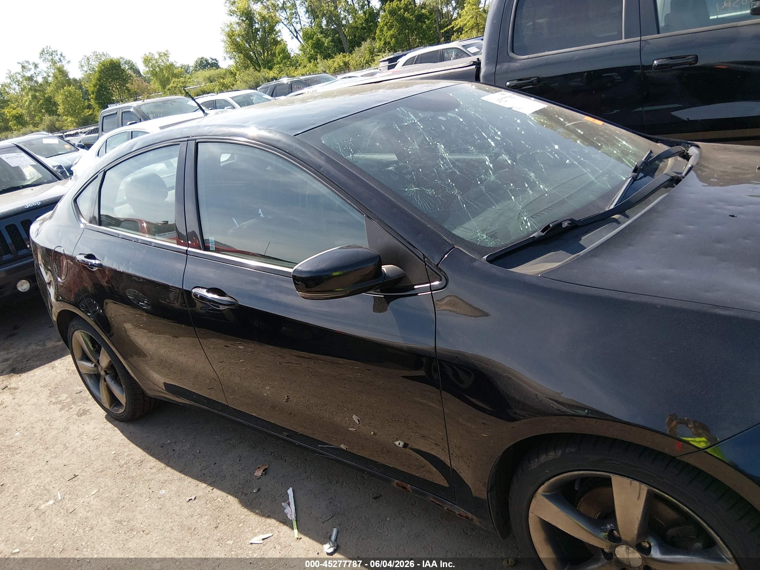 2014 Dodge Dart Gt Black vin: 1C3CDFEB3ED866651