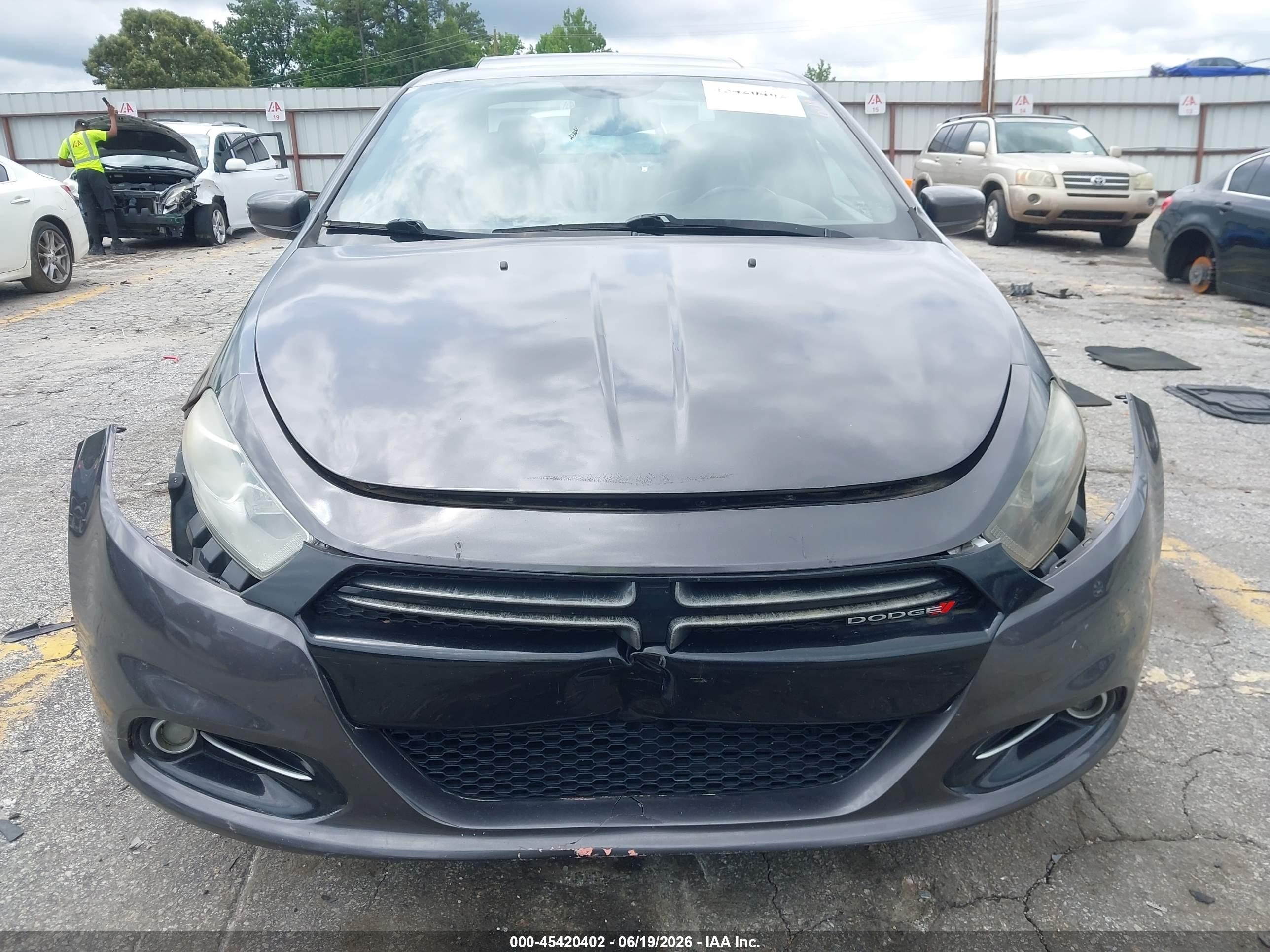 2015 Dodge Dart Gt Gray vin: 1C3CDFEB3FD369083