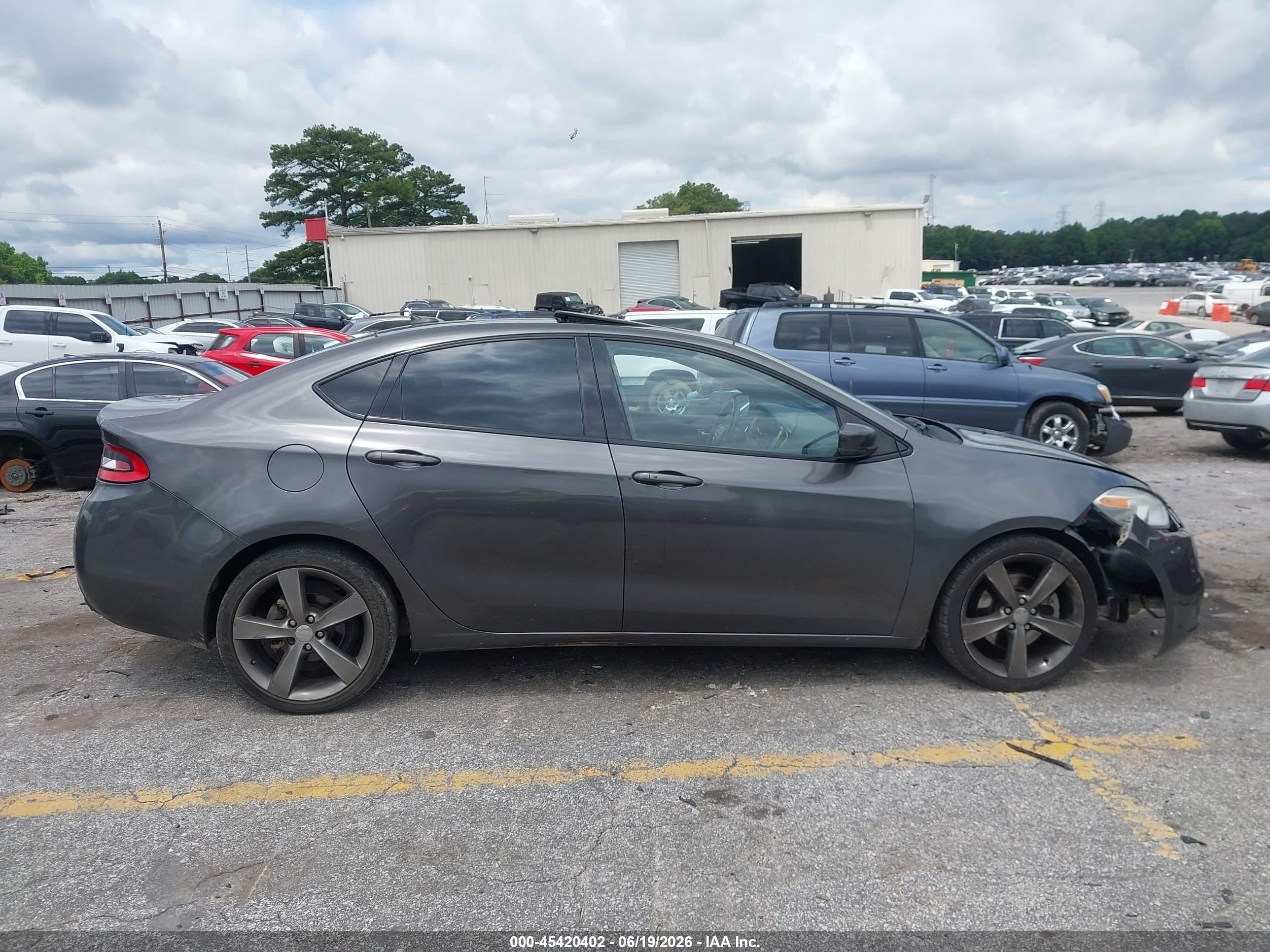 2015 Dodge Dart Gt Gray vin: 1C3CDFEB3FD369083