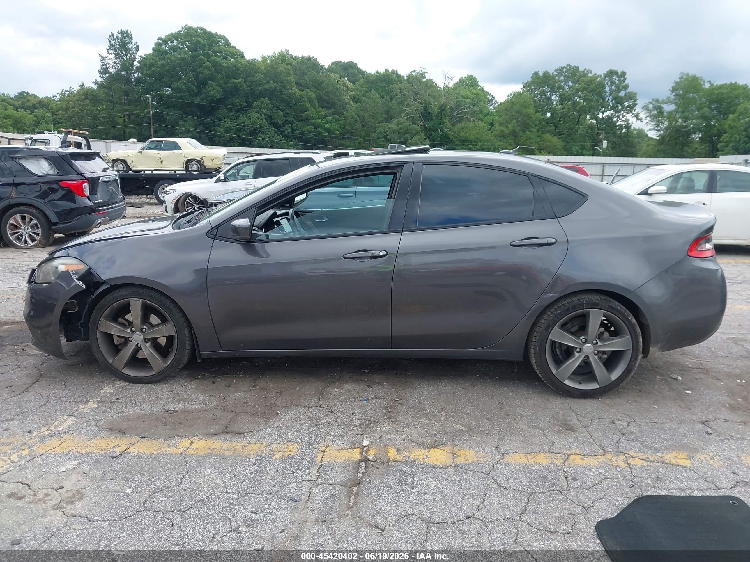 2015 Dodge Dart Gt Gray vin: 1C3CDFEB3FD369083