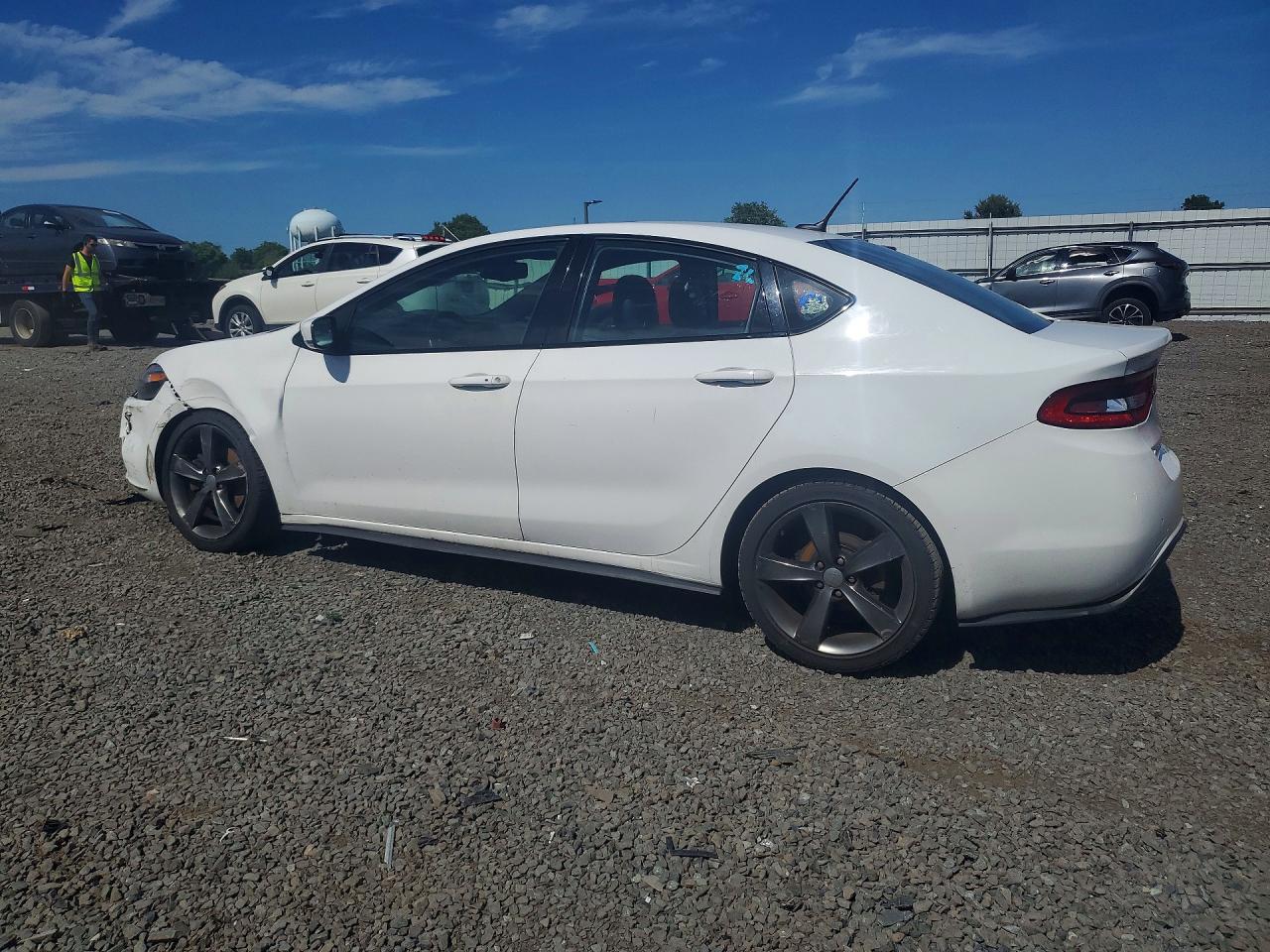 2015 Dodge Dart Gt White vin: 1C3CDFEB3FD411039