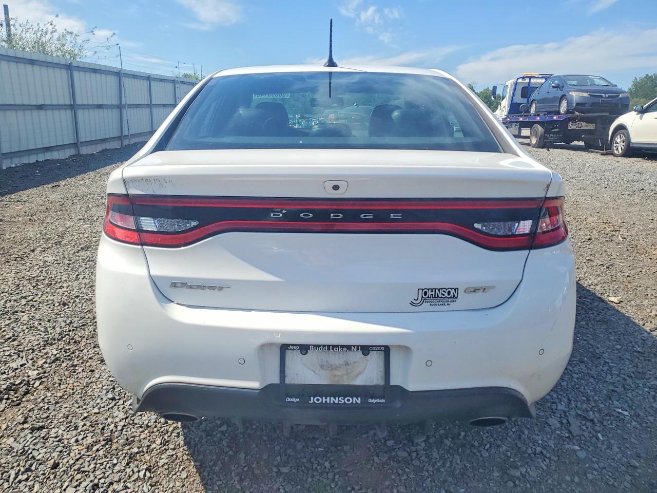 2015 Dodge Dart Gt White vin: 1C3CDFEB3FD411039