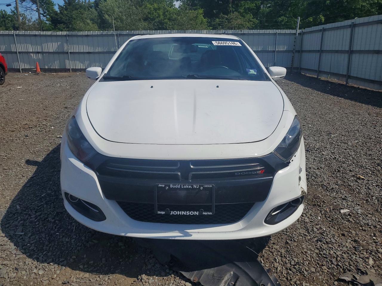 2015 Dodge Dart Gt White vin: 1C3CDFEB3FD411039