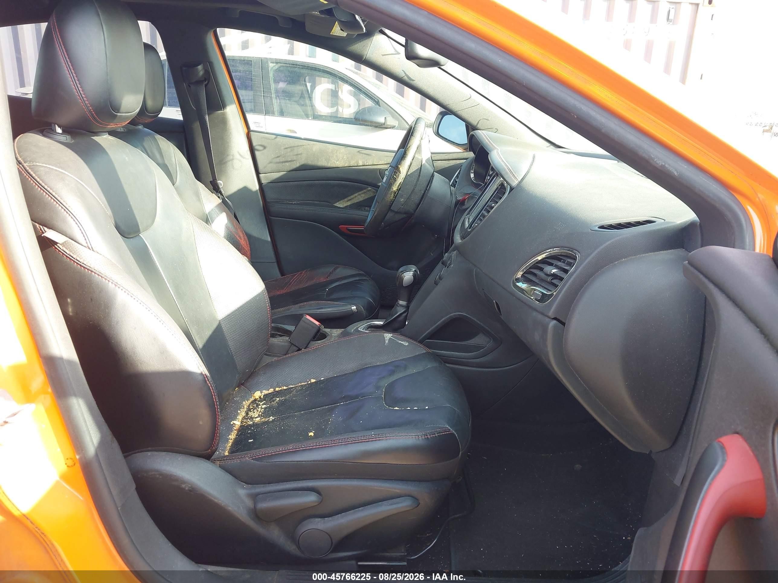 2014 Dodge Dart Gt Orange vin: 1C3CDFEB4ED768664