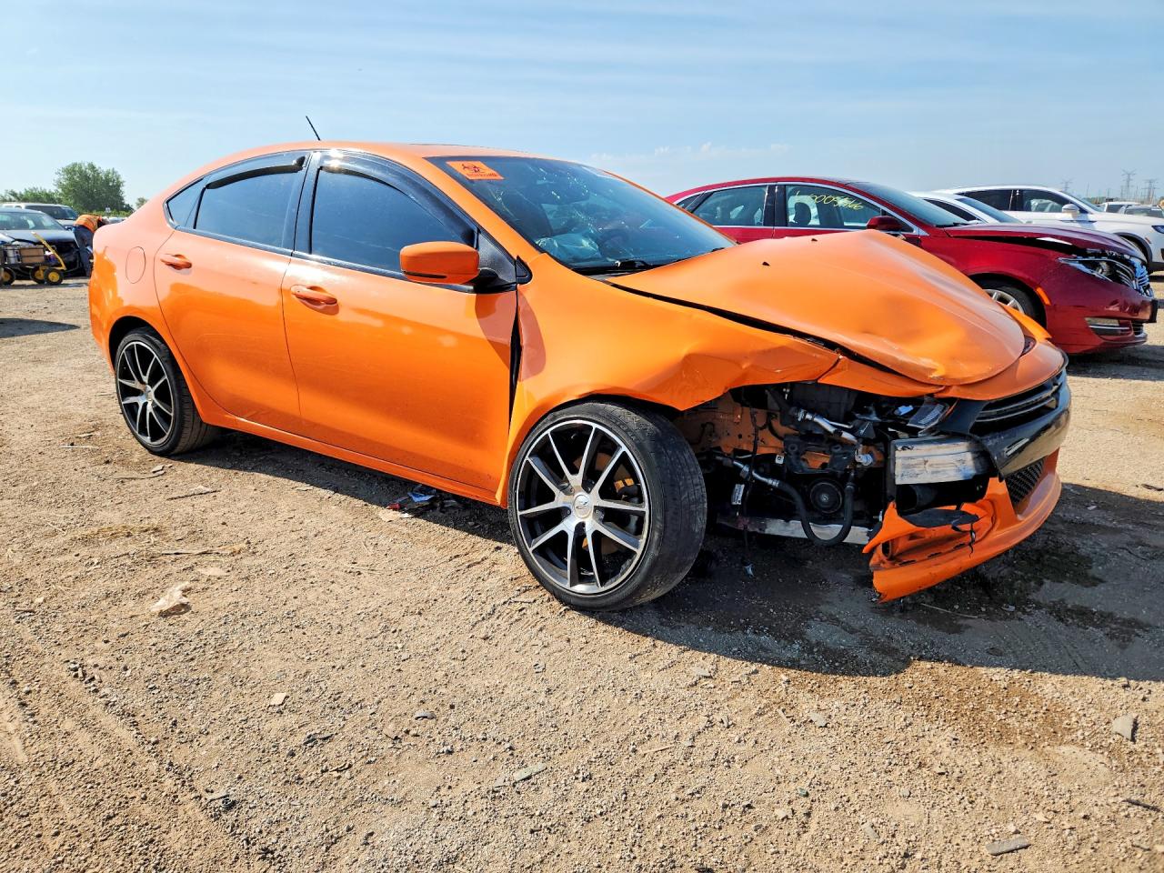 2014 Dodge Dart Gt Orange vin: 1C3CDFEB4ED866223