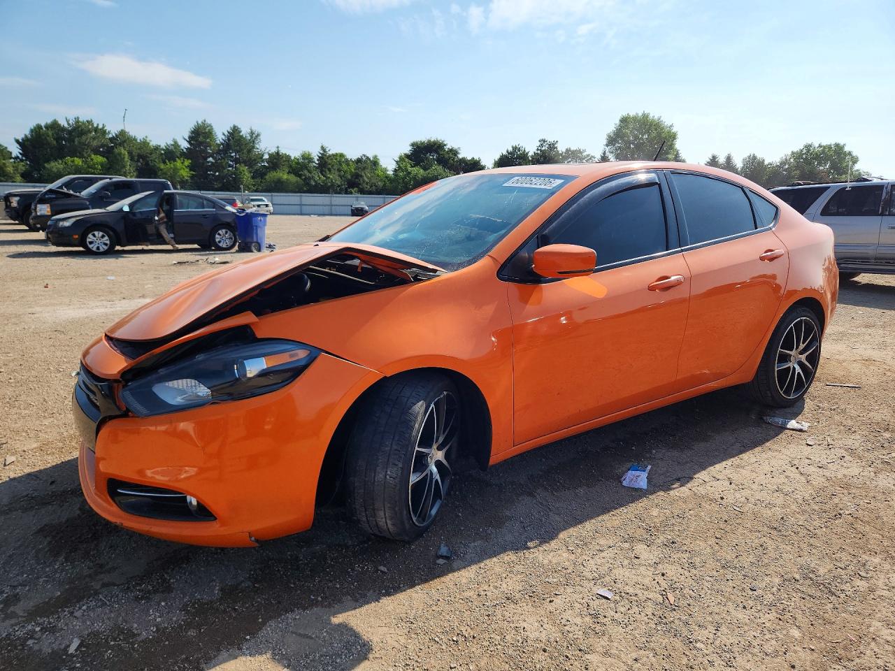 2014 Dodge Dart Gt Orange vin: 1C3CDFEB4ED866223