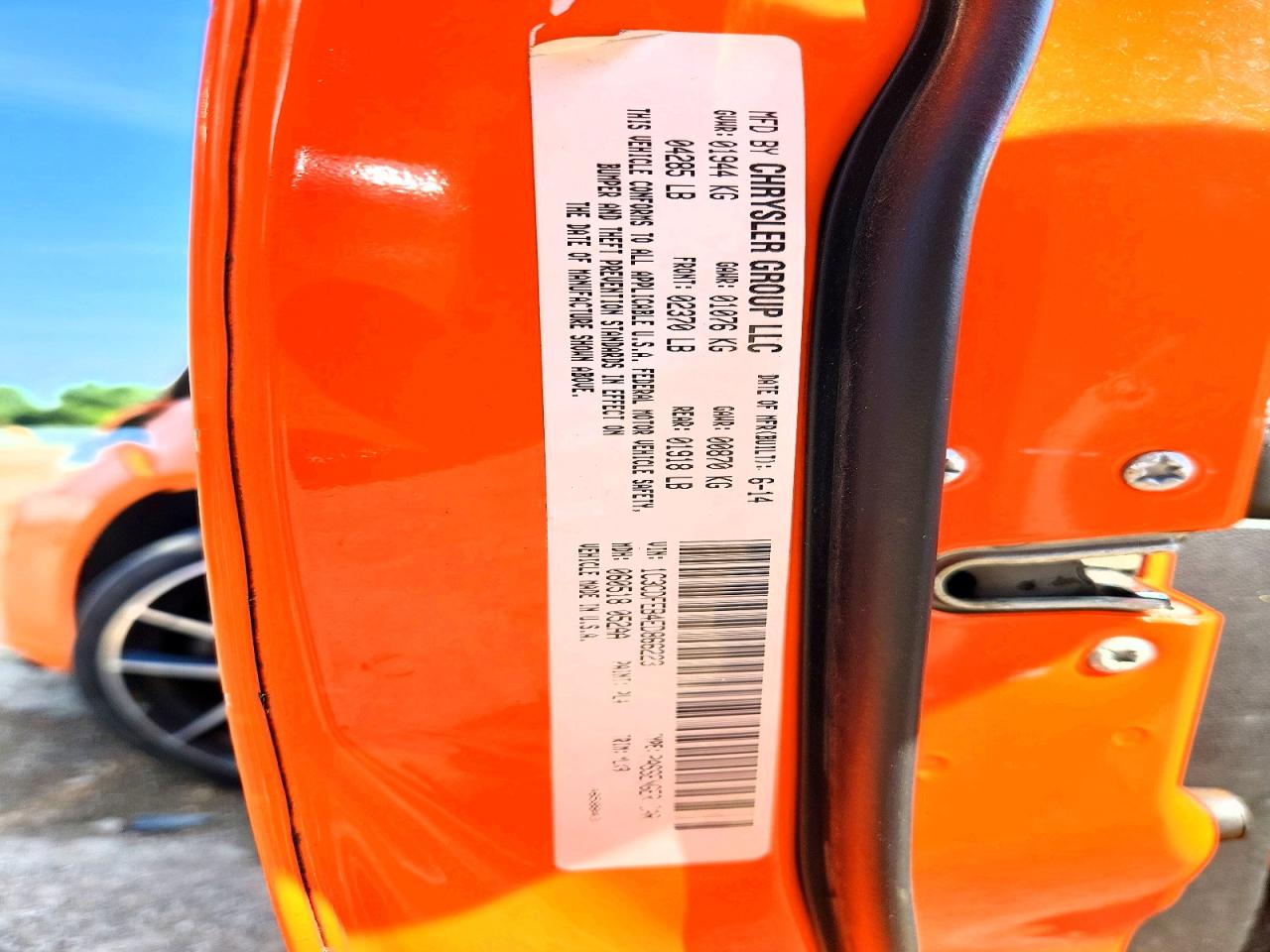 2014 Dodge Dart Gt Orange vin: 1C3CDFEB4ED866223