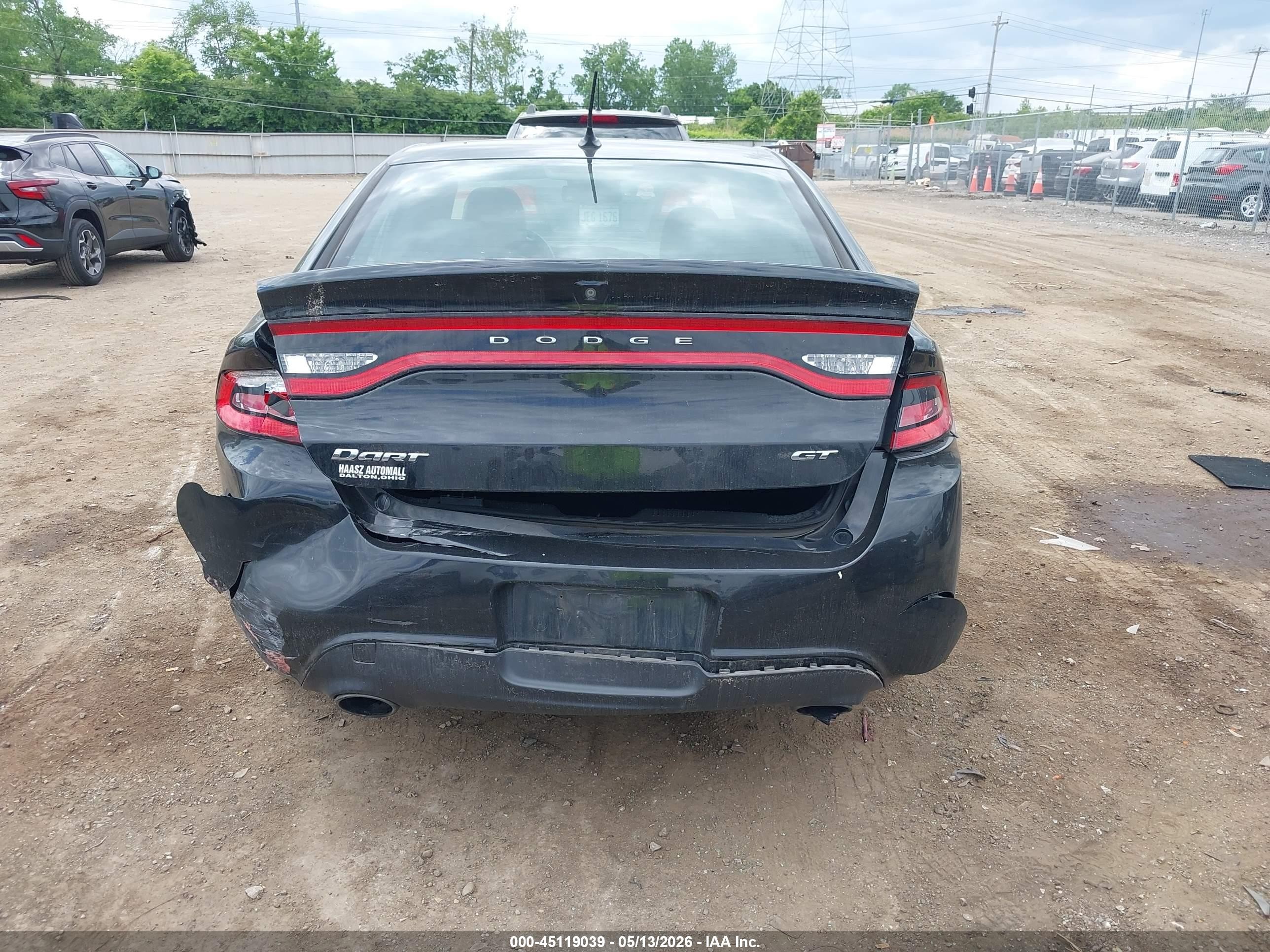 2014 Dodge Dart Gt Black vin: 1C3CDFEB4ED879022