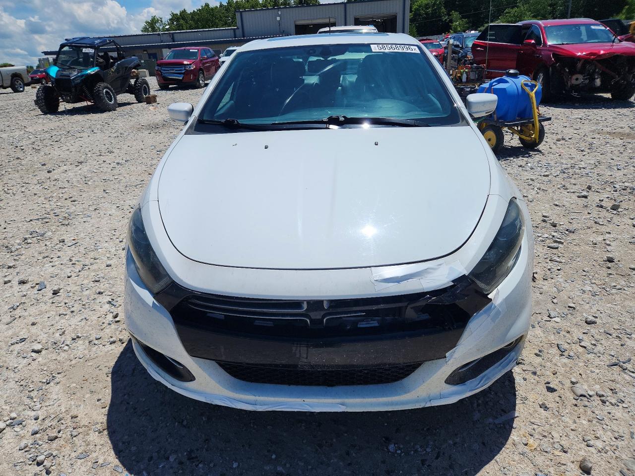 2015 Dodge Dart Gt White vin: 1C3CDFEB4FD205003