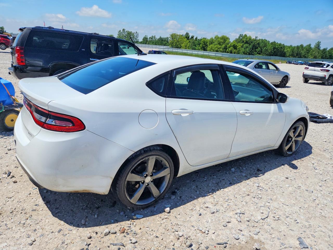 2015 Dodge Dart Gt White vin: 1C3CDFEB4FD205003