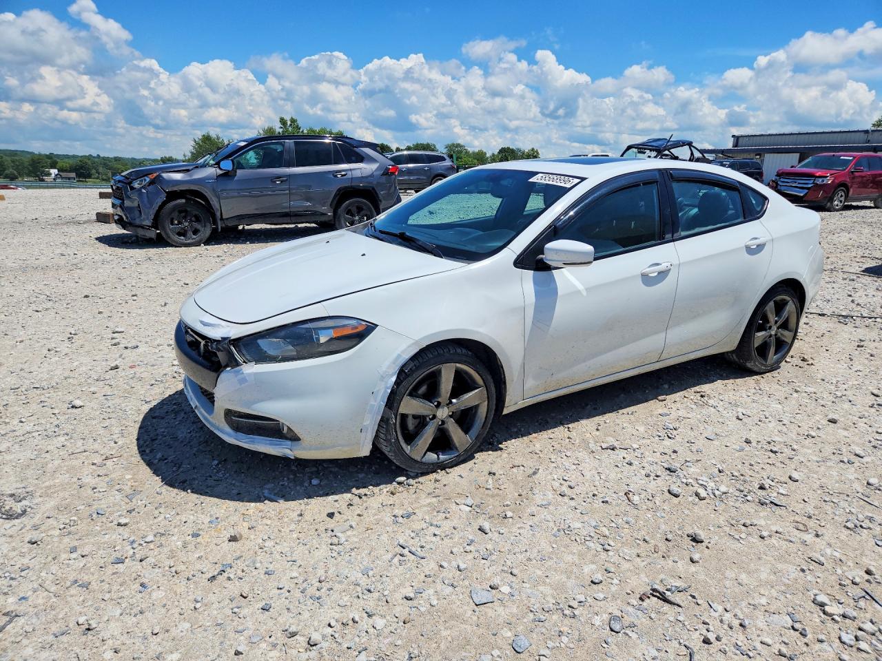 2015 Dodge Dart Gt Белый vin: 1C3CDFEB4FD205003