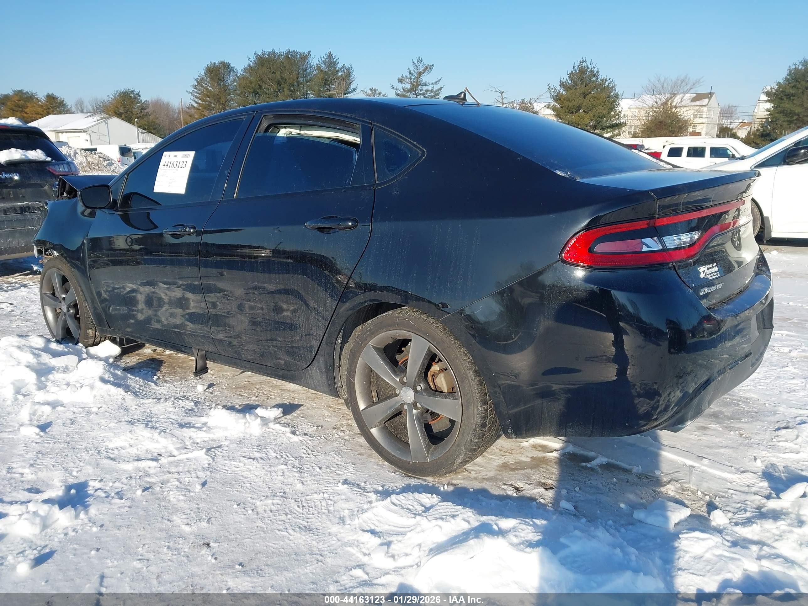 2015 Dodge Dart Gt Black vin: 1C3CDFEB4FD278162