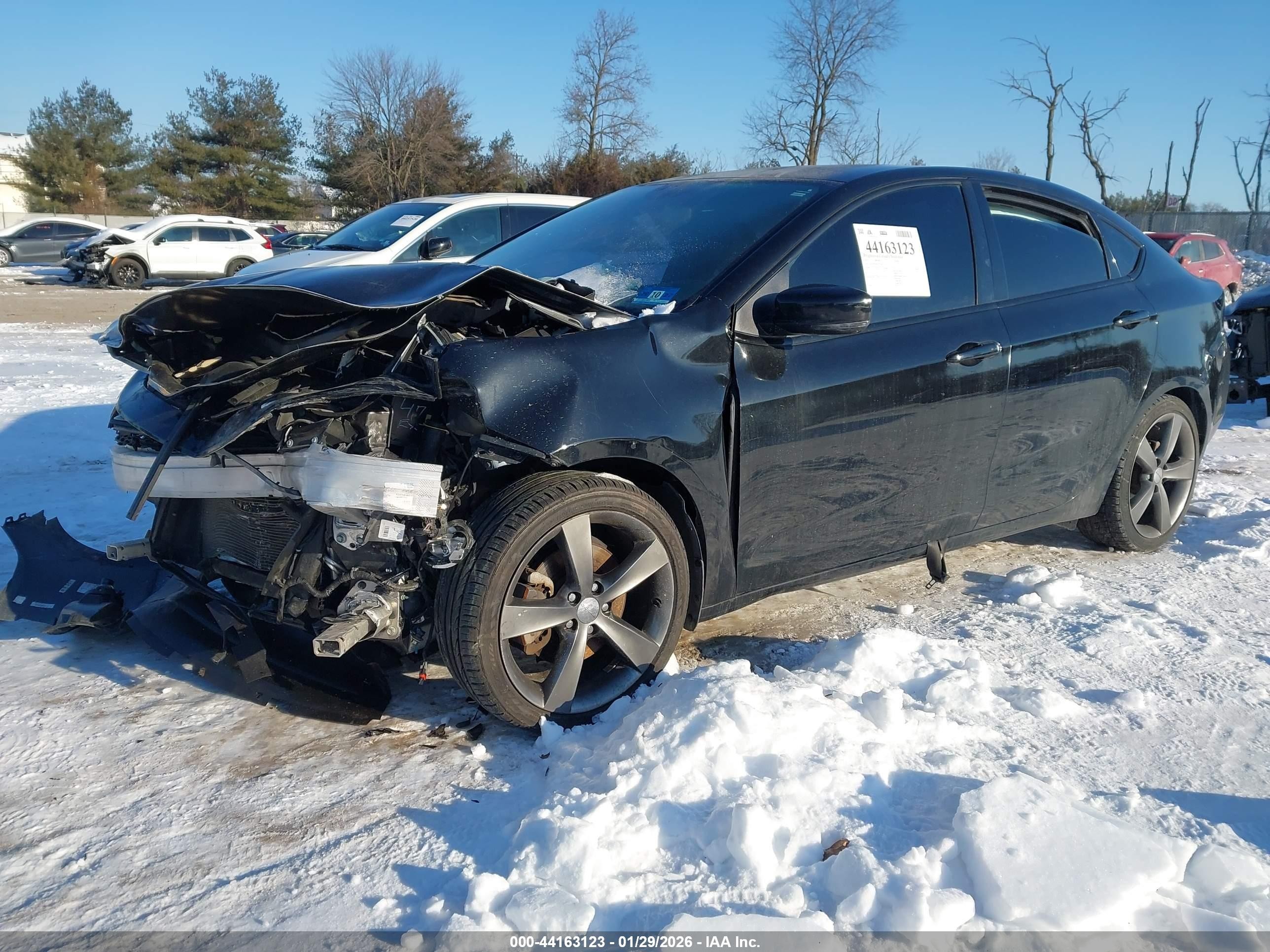 2015 Dodge Dart Gt Black vin: 1C3CDFEB4FD278162