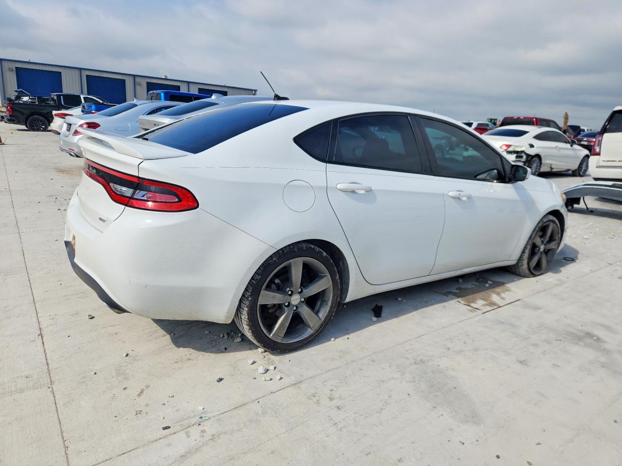 2014 Dodge Dart Gt White vin: 1C3CDFEB5ED866537