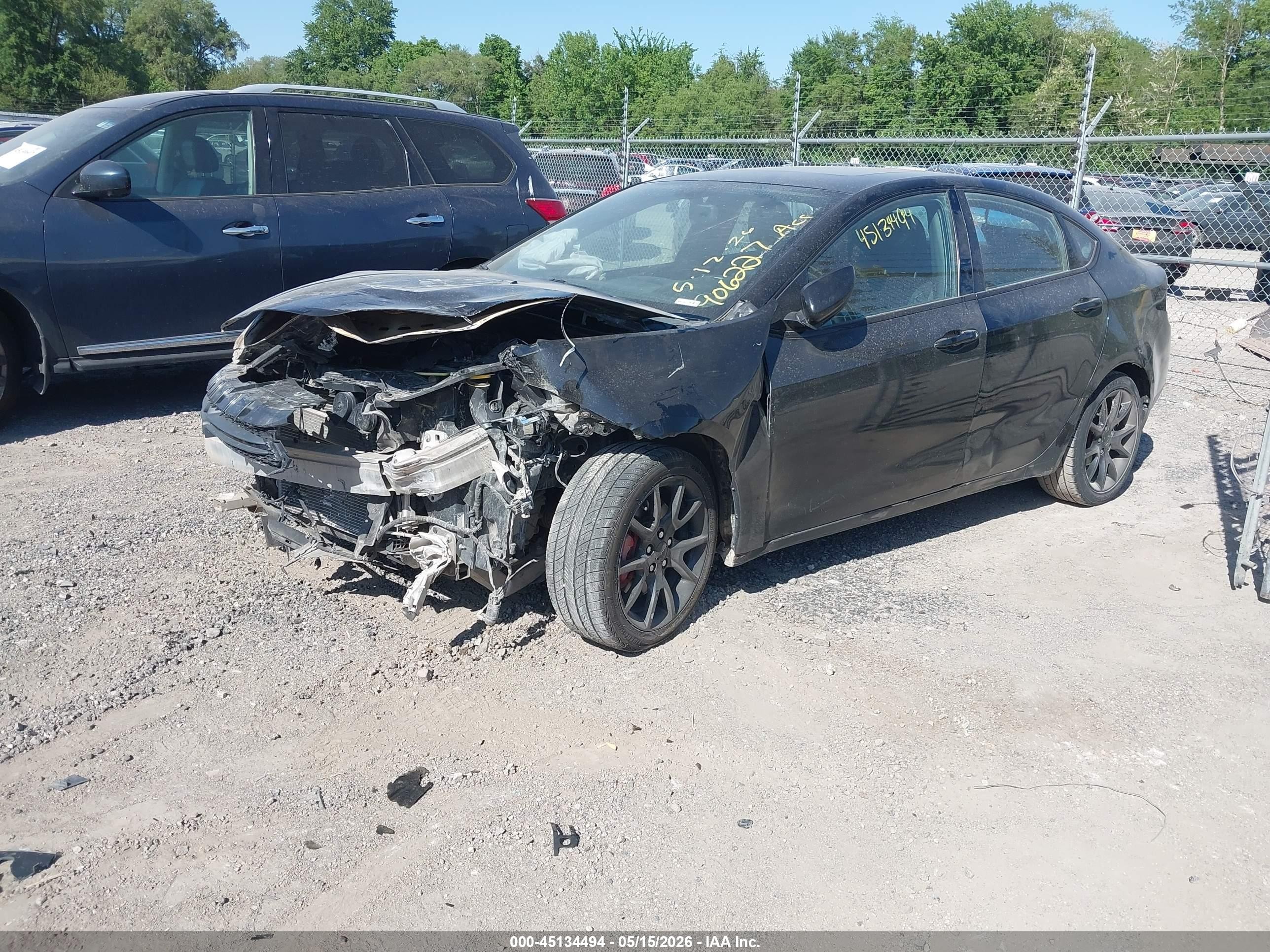 2014 Dodge Dart Gt Black vin: 1C3CDFEB5ED906227