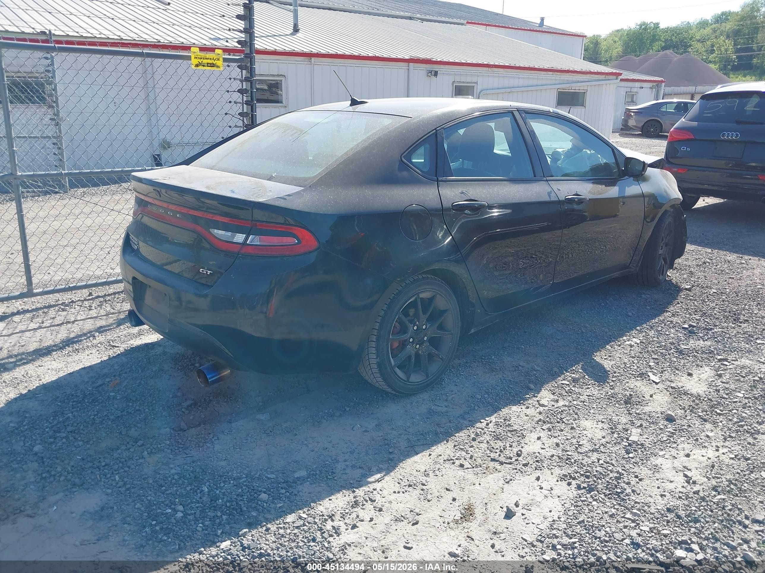 2014 Dodge Dart Gt Black vin: 1C3CDFEB5ED906227
