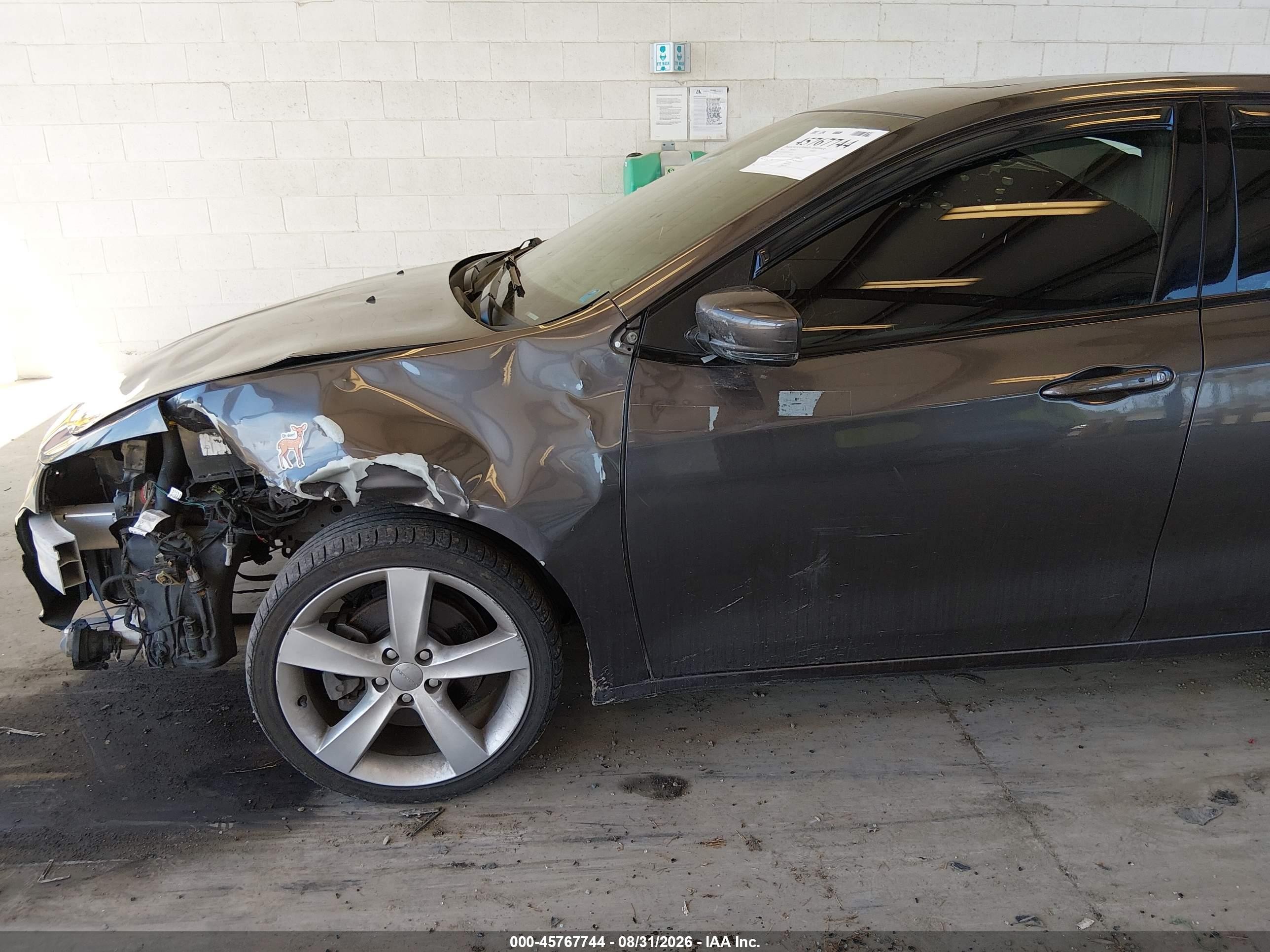 2015 Dodge Dart Gt Gray vin: 1C3CDFEB5FD141795