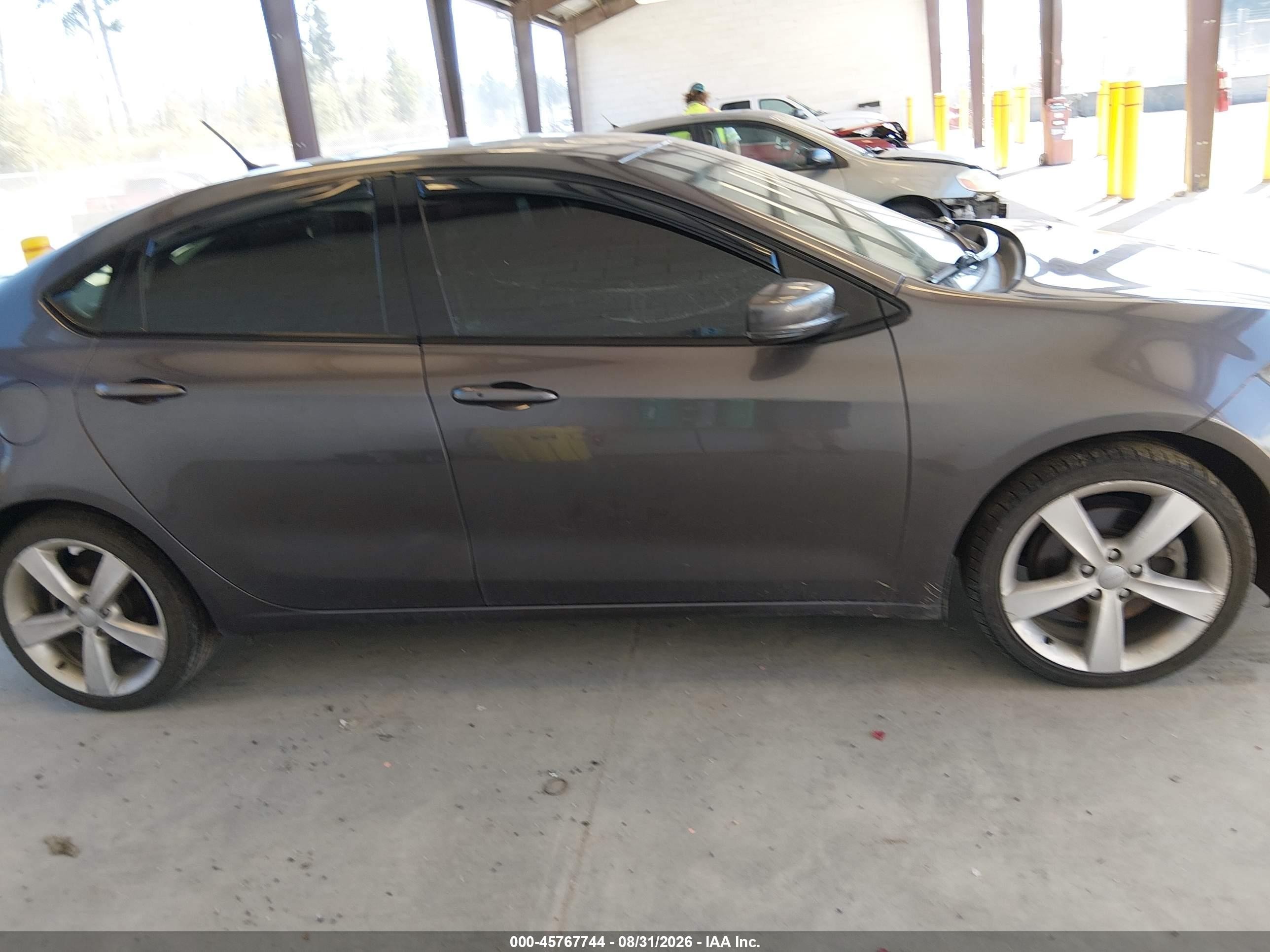 2015 Dodge Dart Gt Gray vin: 1C3CDFEB5FD141795